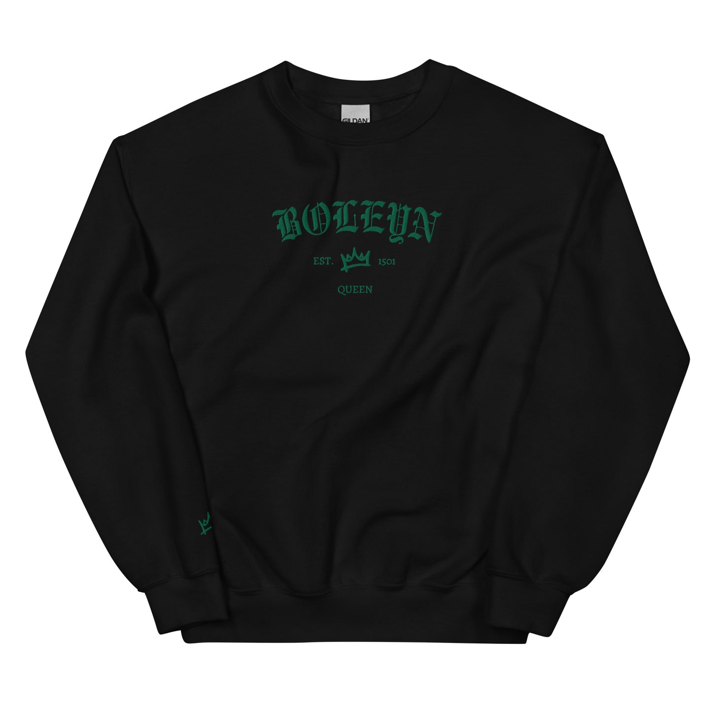 Boleyn Est Embroidered Unisex Sweatshirt With Sleeve Design