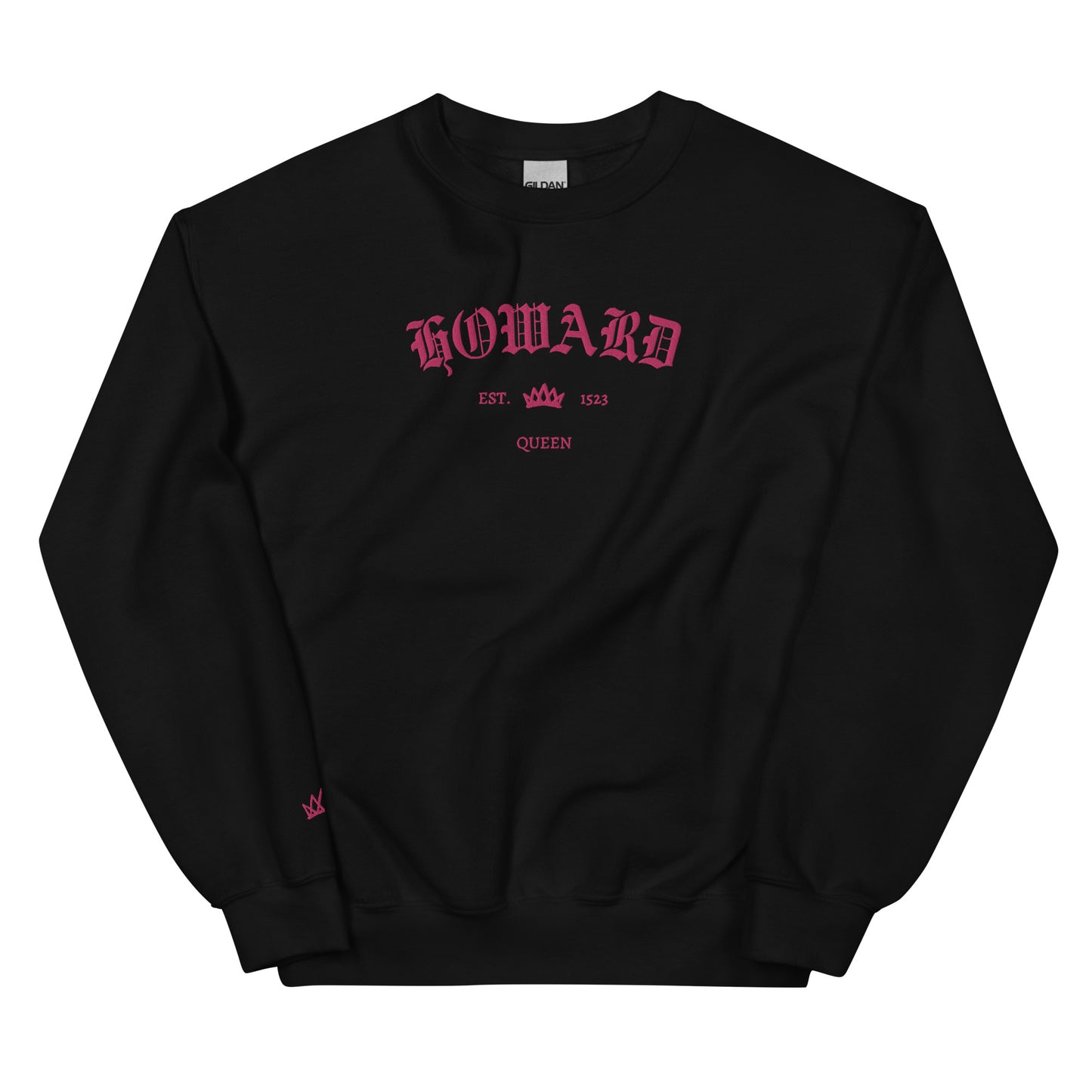 Howard Est Embroidered Unisex Sweatshirt With Sleeve Design