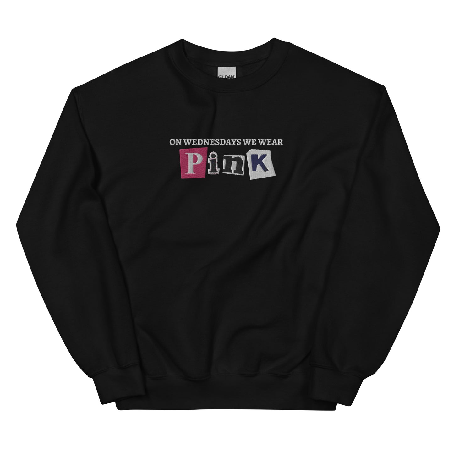 Mean Girls Karen Smith Pink Wednesdays Embroidered Unisex Sweatshirt