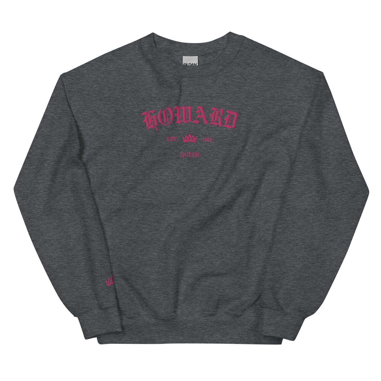 Howard Est Embroidered Unisex Sweatshirt With Sleeve Design