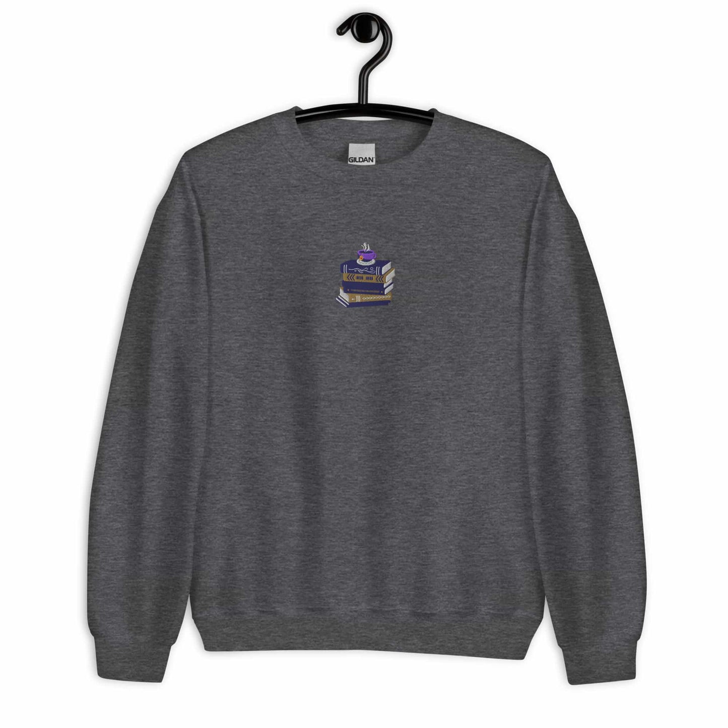 Coffee & Book Embroidered Unisex Sweatshirt