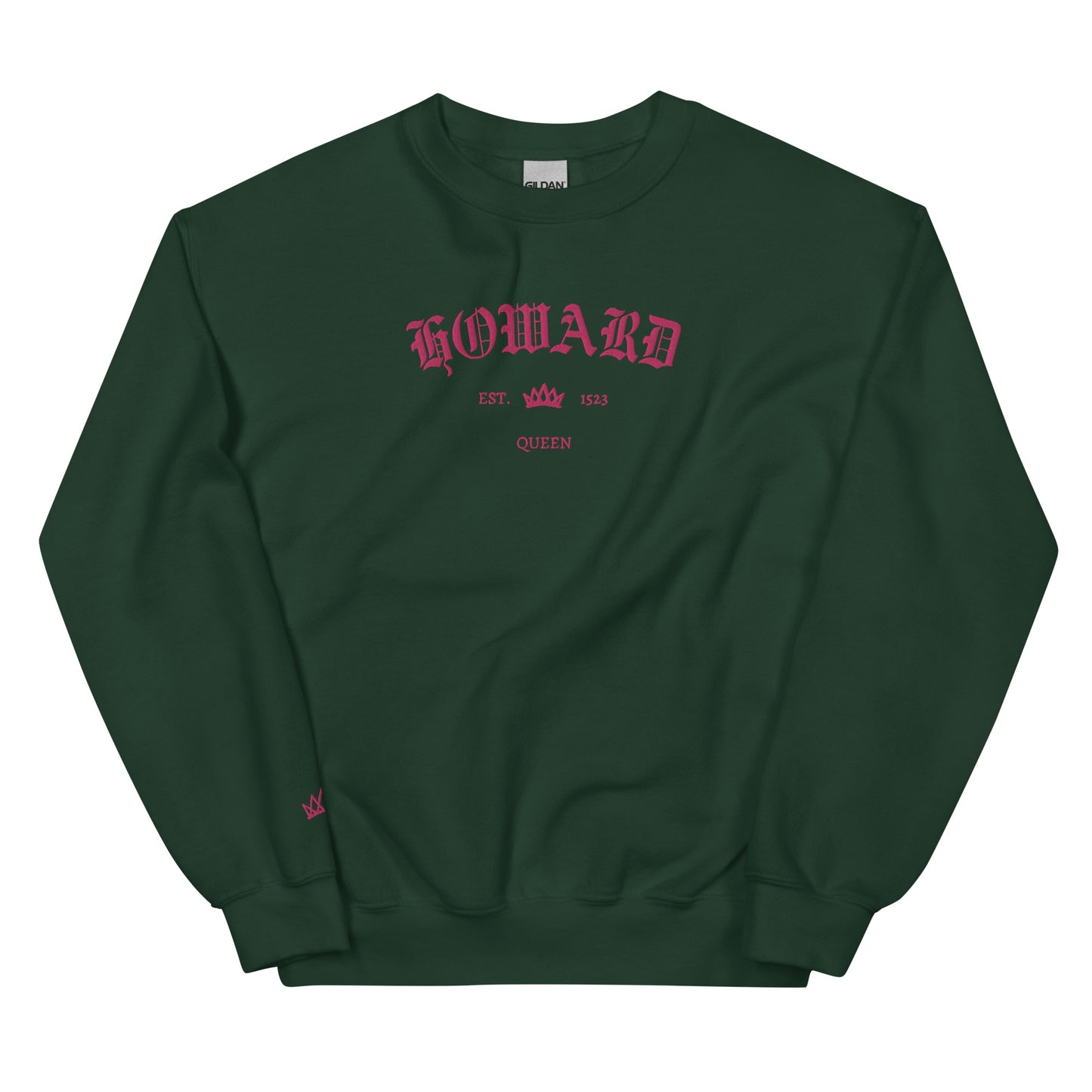 Howard Est Embroidered Unisex Sweatshirt With Sleeve Design