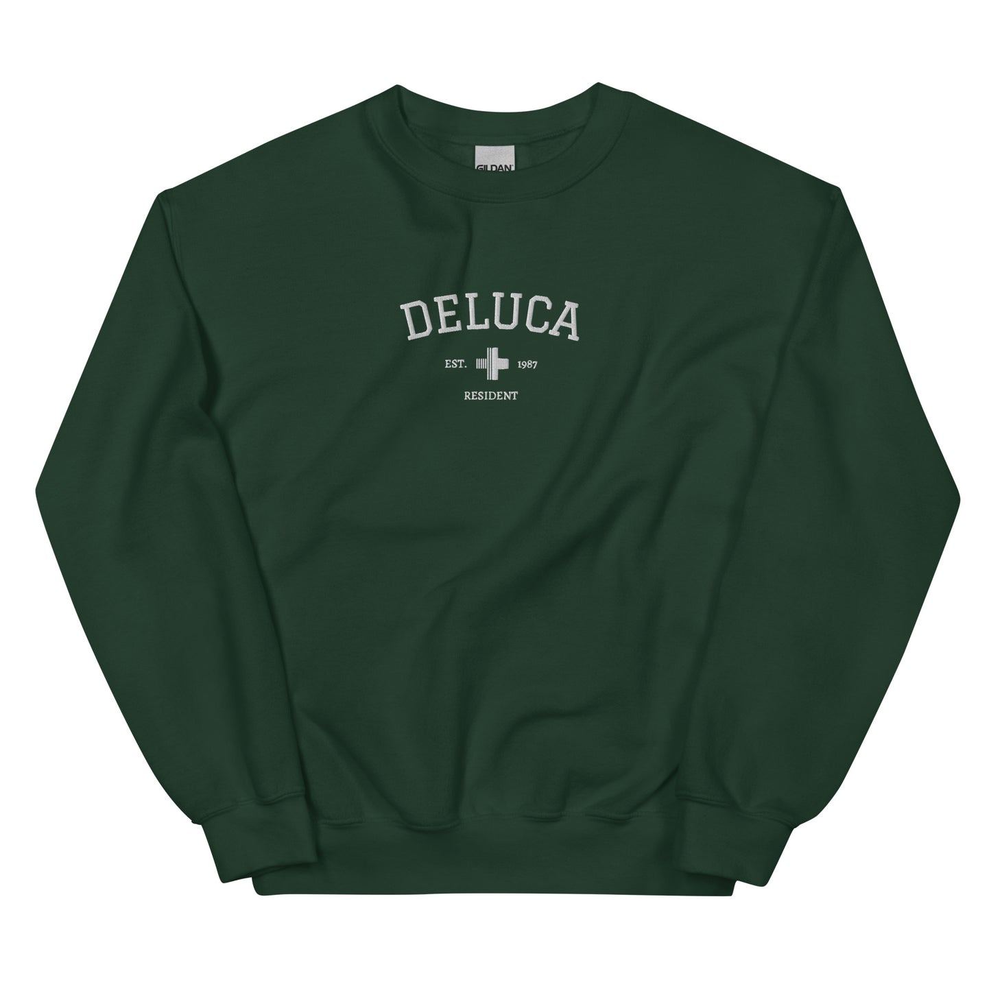 Andrew DeLuca Est Embroidered Unisex Sweatshirt