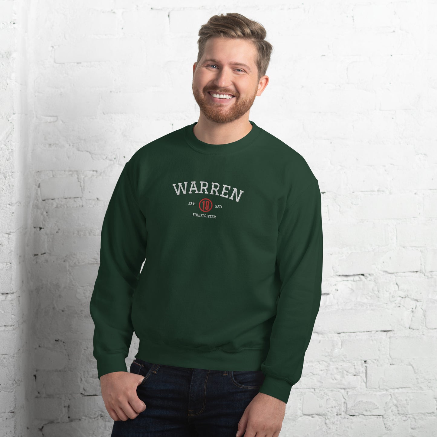 Ben Warren Est Embroidered Unisex Sweatshirt