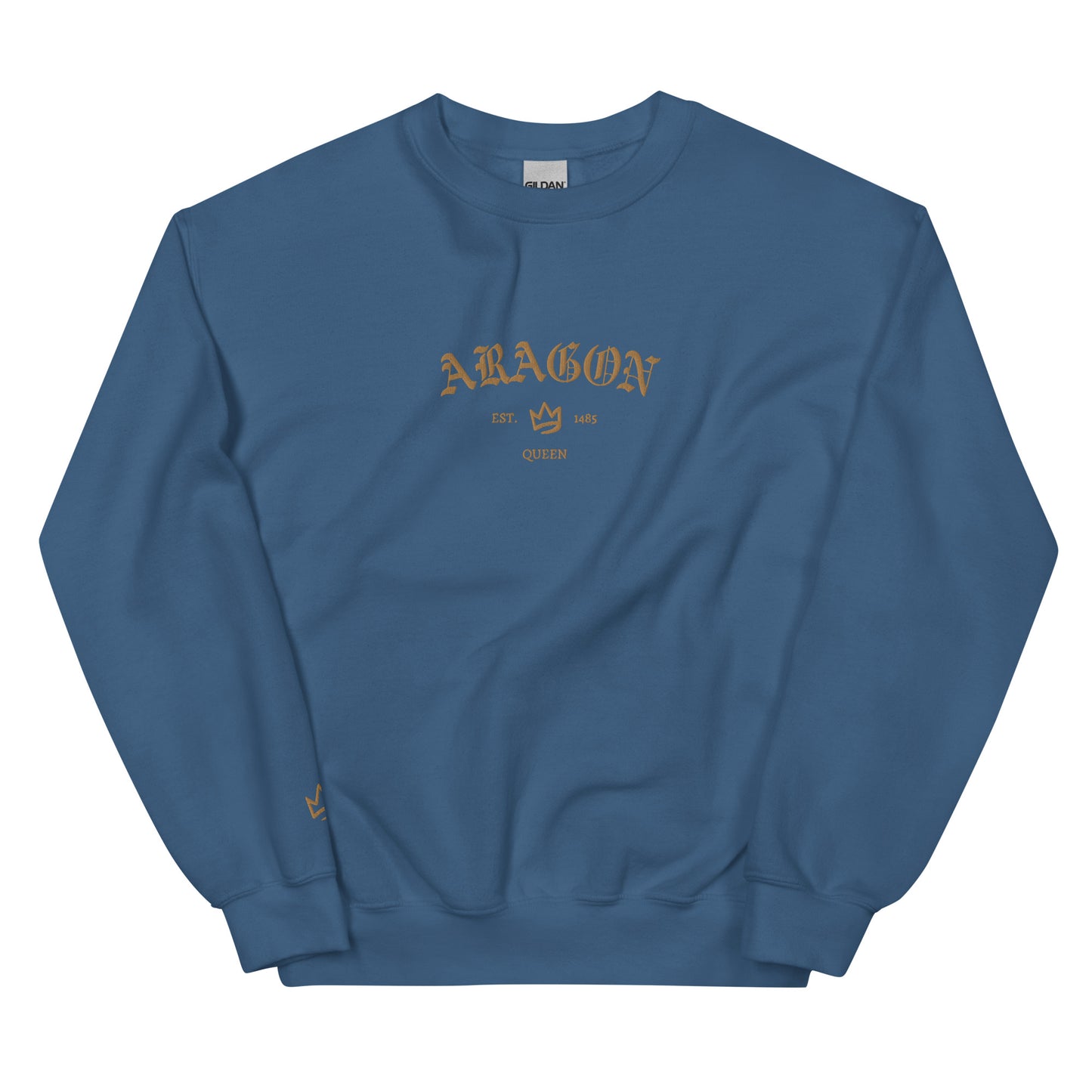 Aragon Est Embroidered Unisex Sweatshirt With Sleeve Design