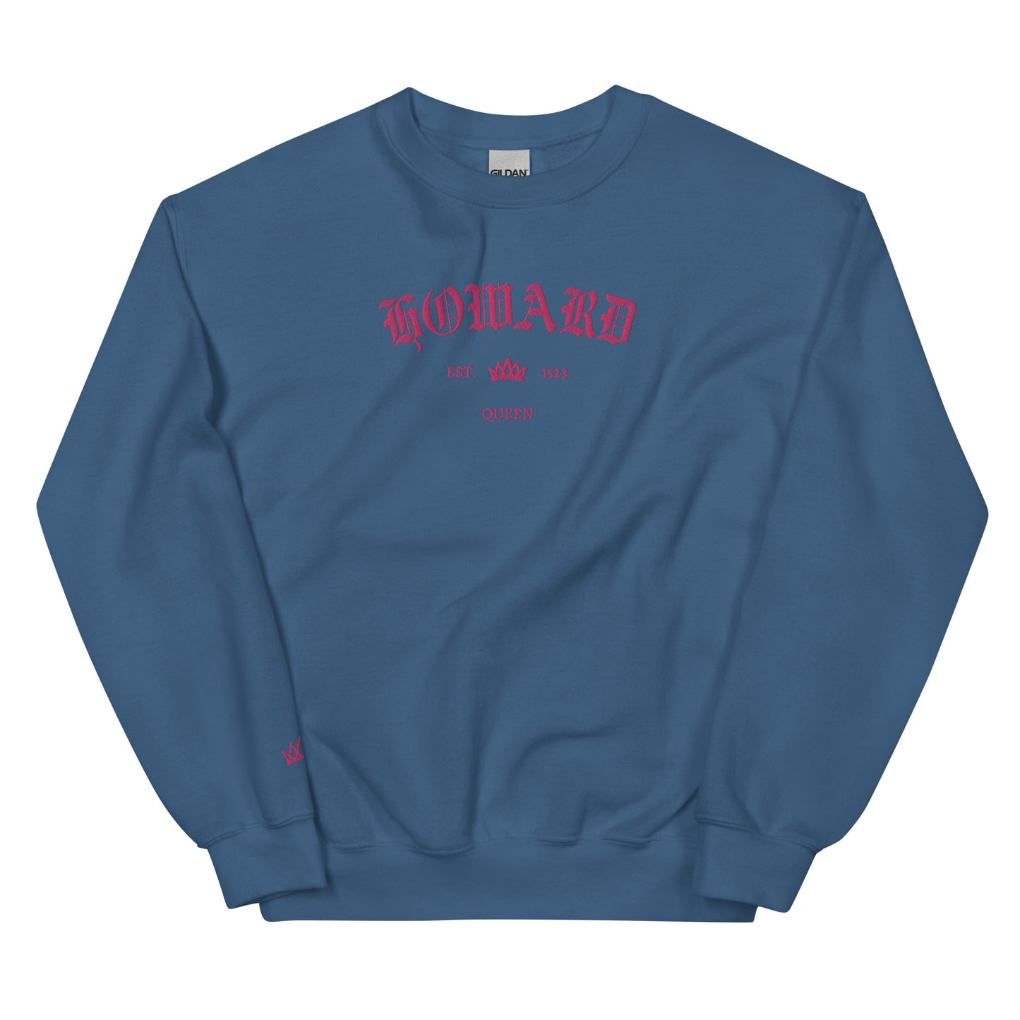 Howard Est Embroidered Unisex Sweatshirt With Sleeve Design