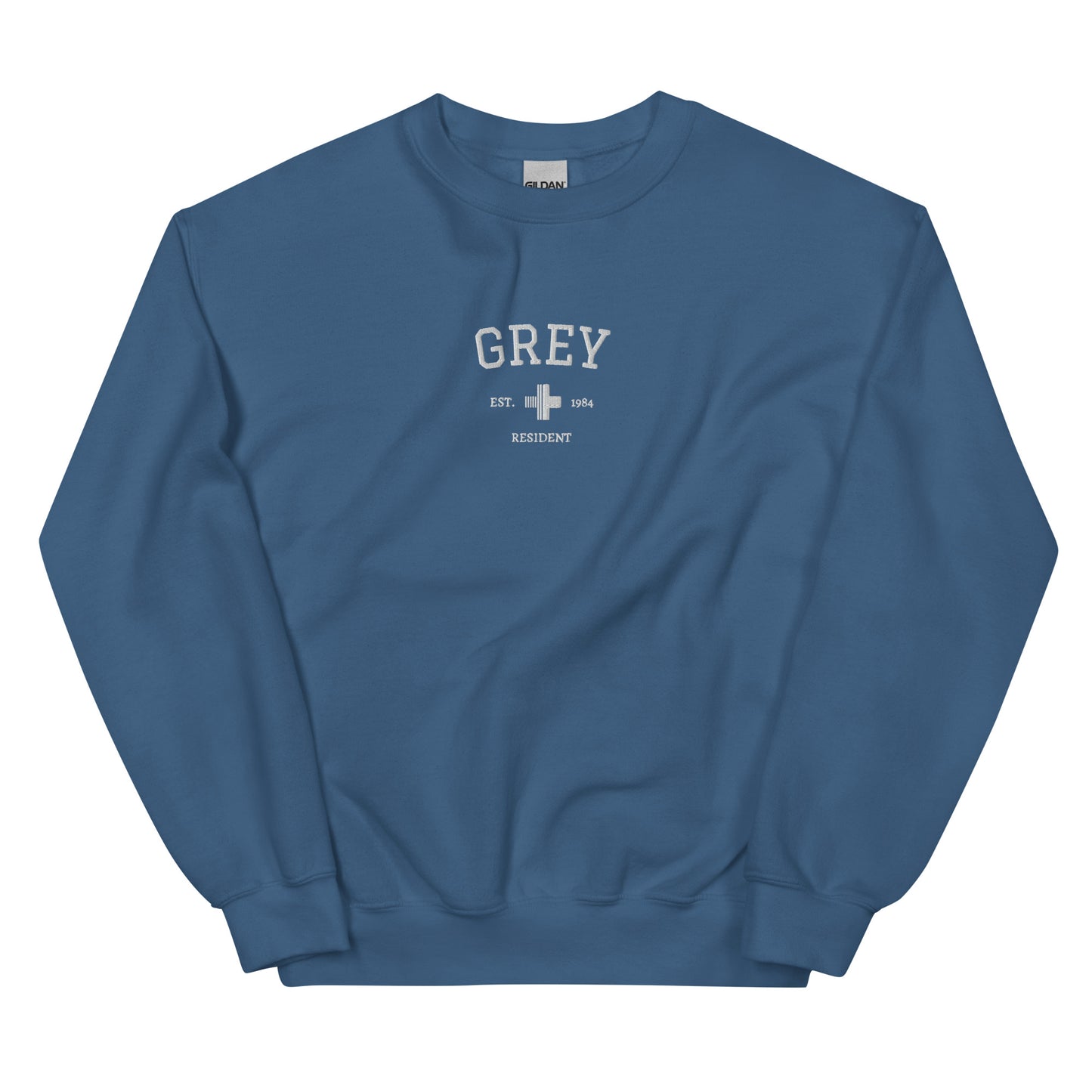 Lexie Grey Est Embroidered Unisex Sweatshirt