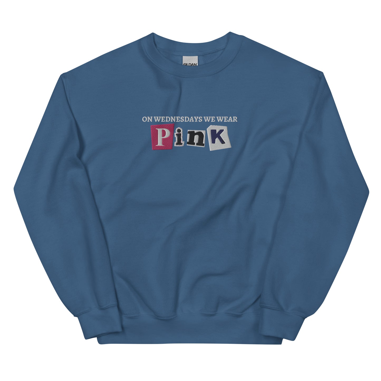 Mean Girls Karen Smith Pink Wednesdays Embroidered Unisex Sweatshirt