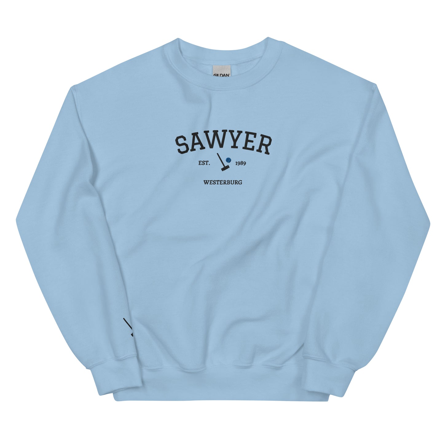 Veronica Sawyer Est Embroidered Unisex Sweatshirt With Sleeve Design