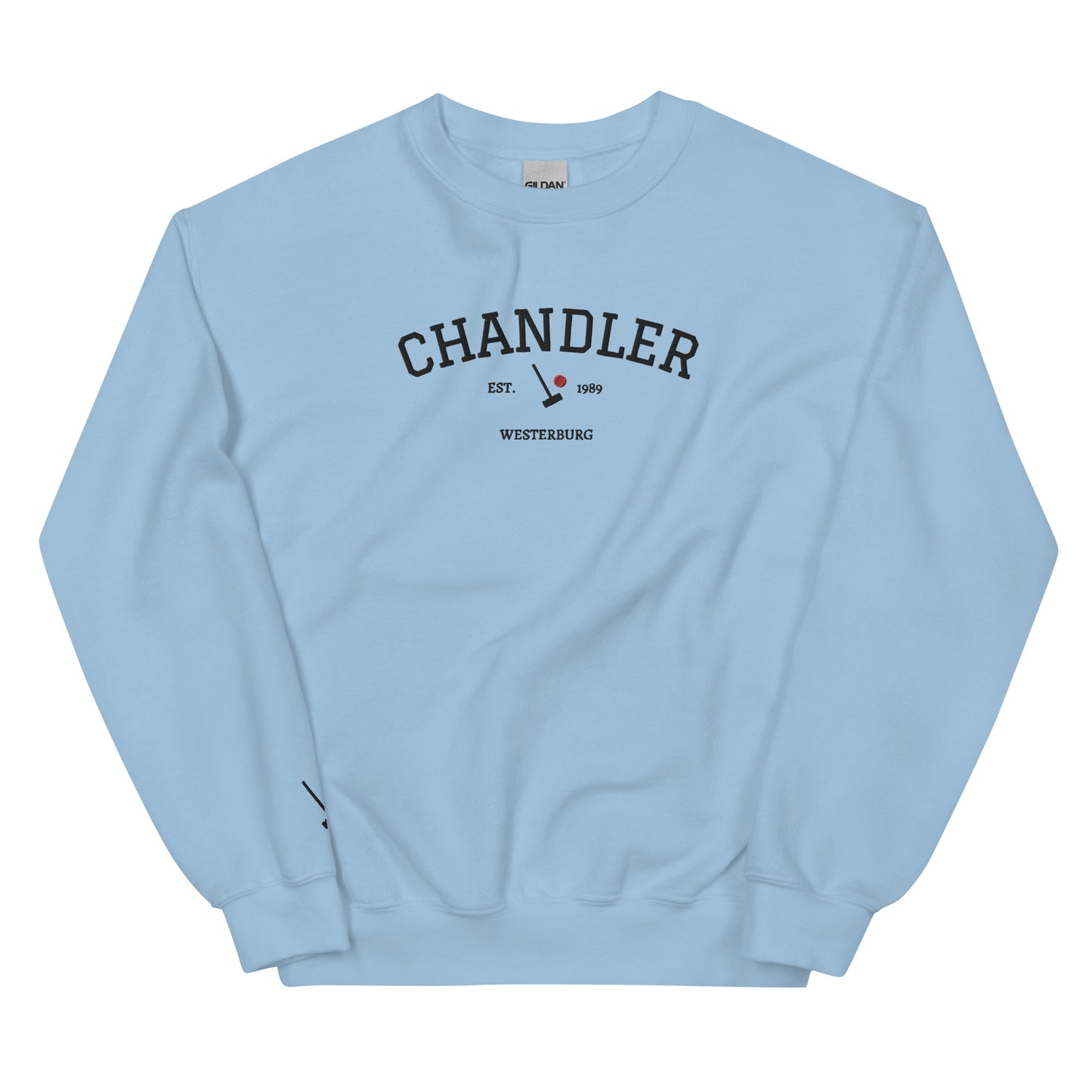 Heather Chandler Est Embroidered Unisex Sweatshirt With Sleeve Design