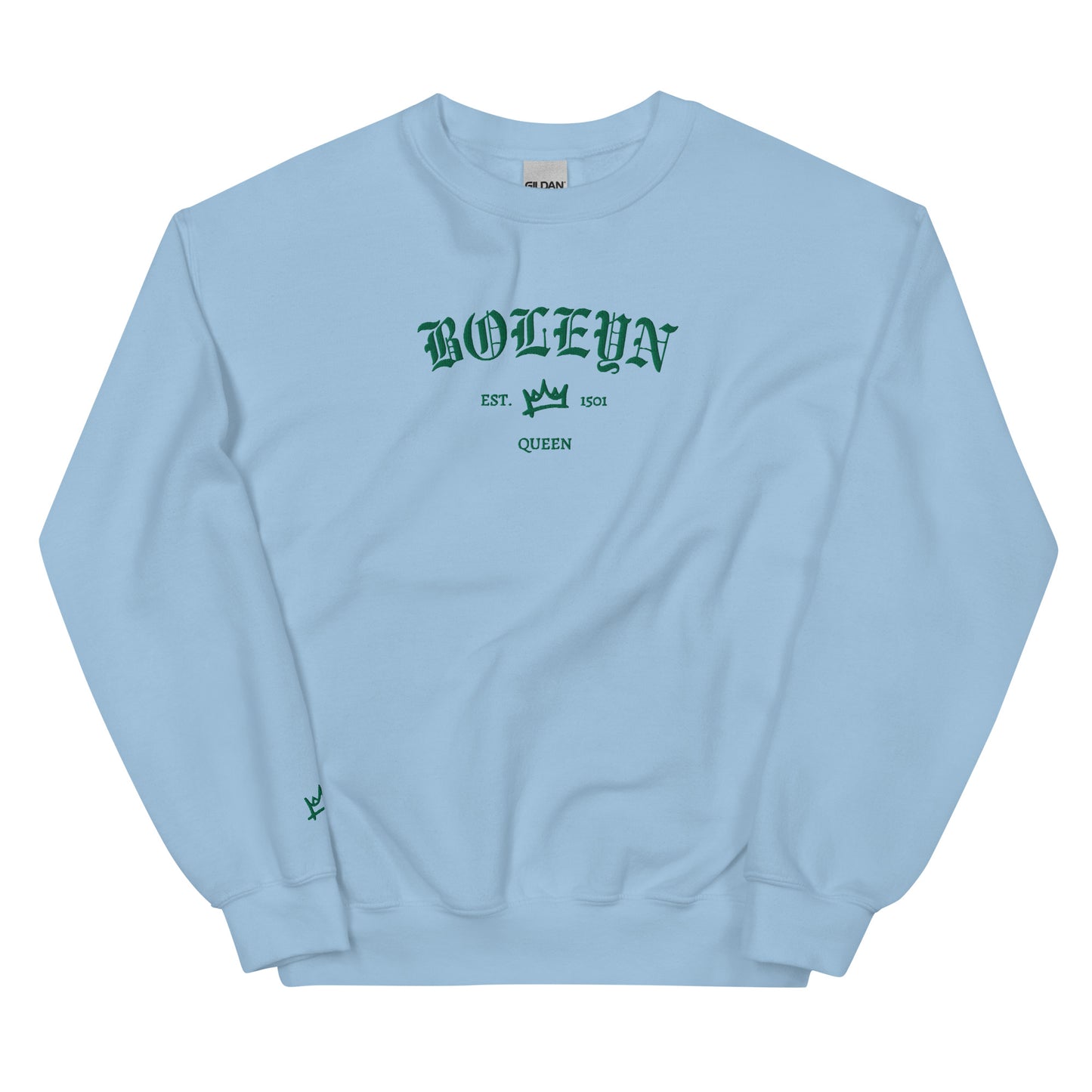 Boleyn Est Embroidered Unisex Sweatshirt With Sleeve Design