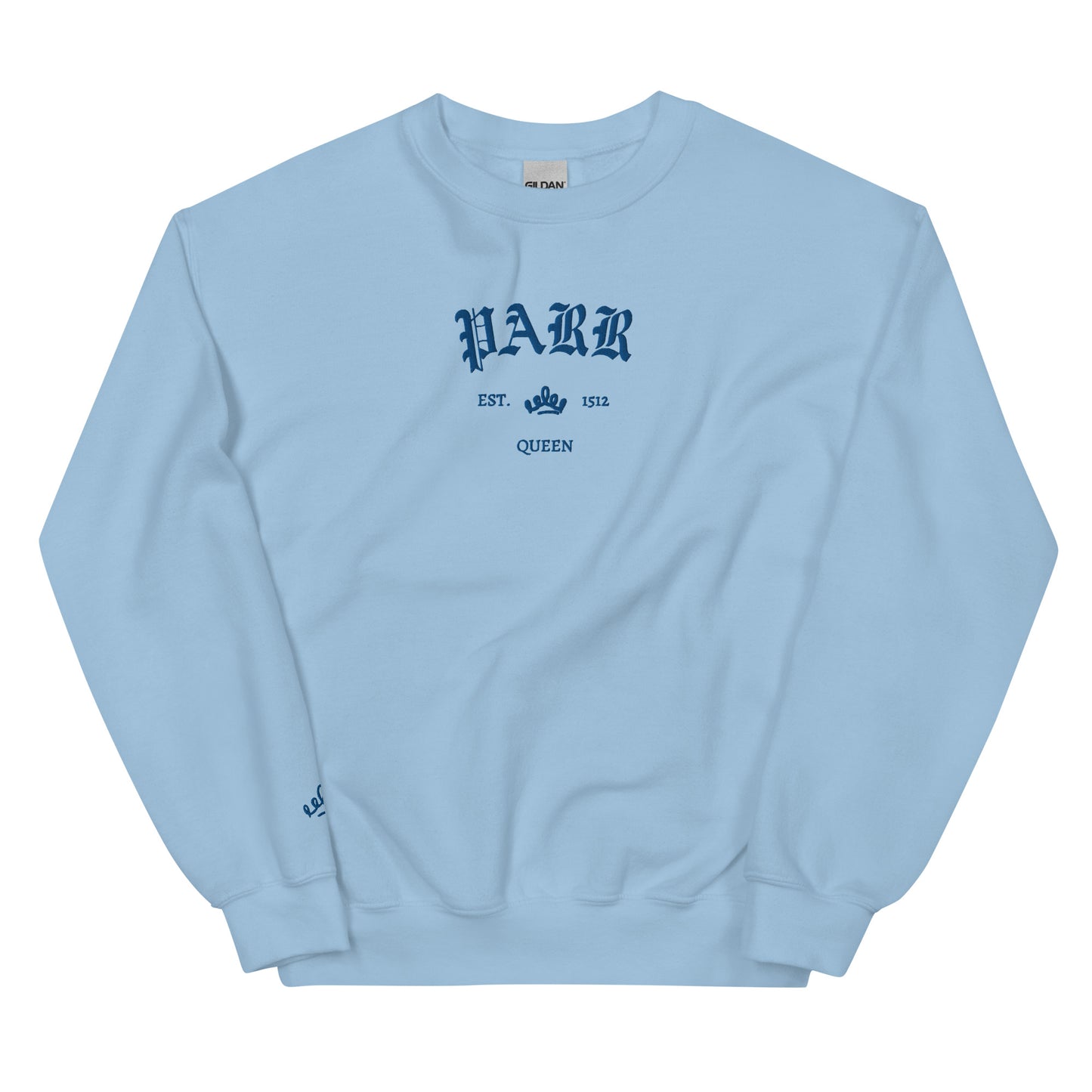 Parr Est Embroidered Unisex Sweatshirt With Sleeve Design