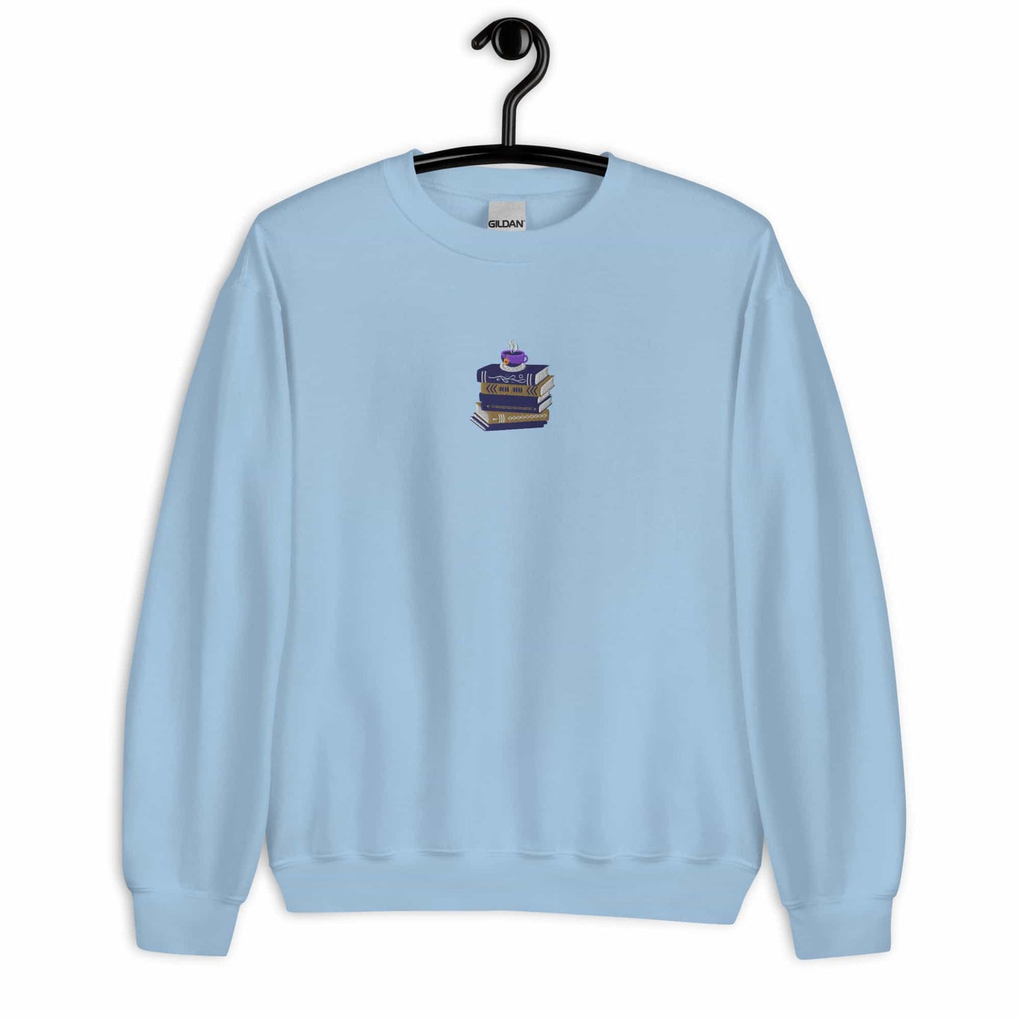 Coffee & Book Embroidered Unisex Sweatshirt