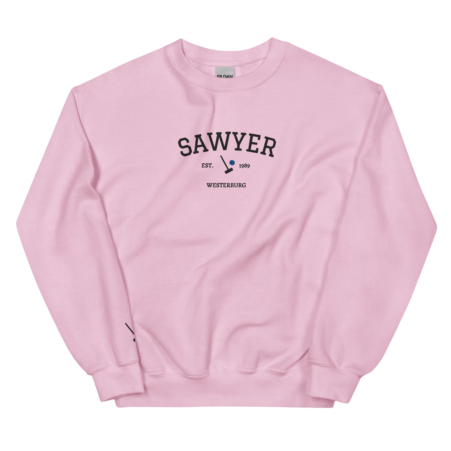 Veronica Sawyer Est Embroidered Unisex Sweatshirt With Sleeve Design