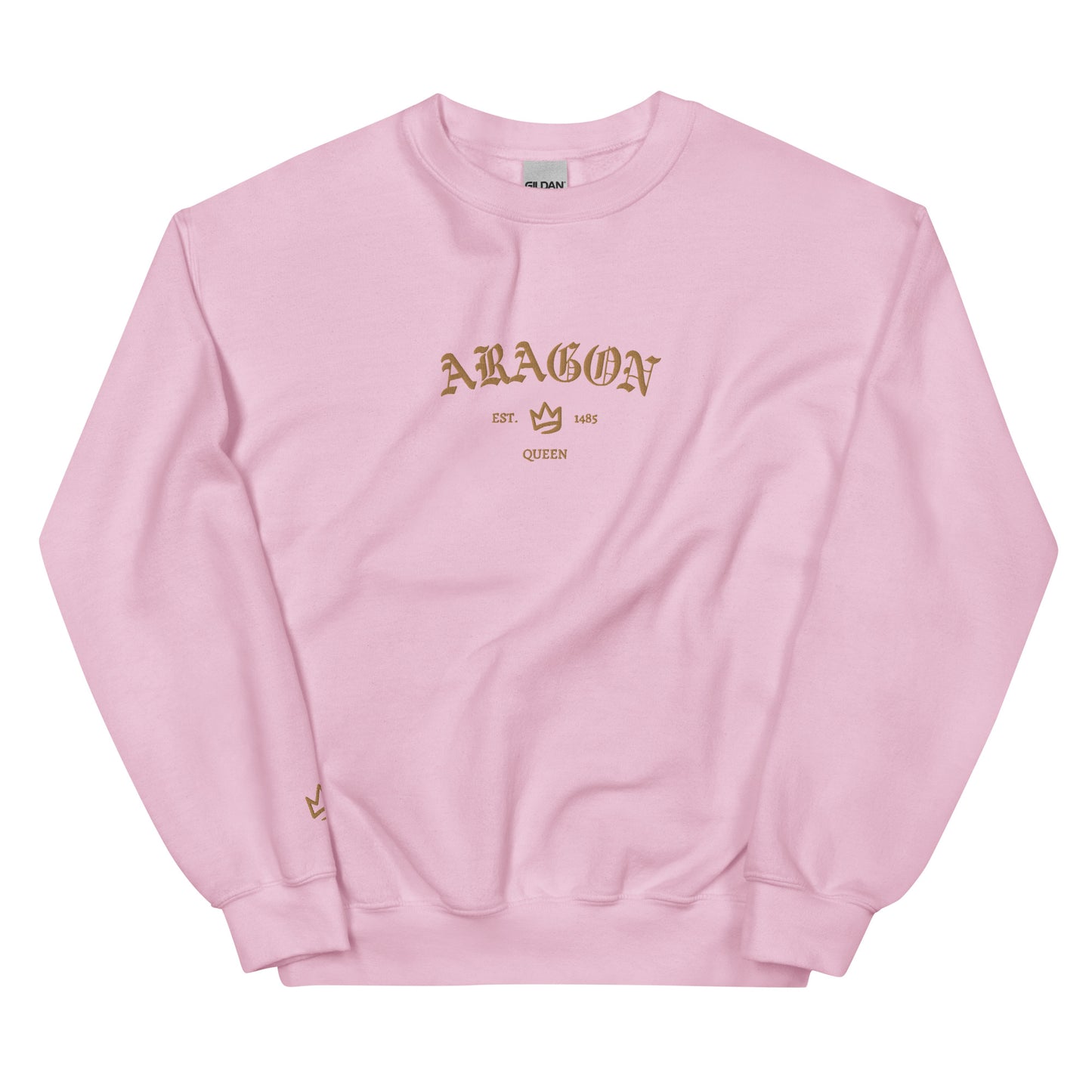 Aragon Est Embroidered Unisex Sweatshirt With Sleeve Design