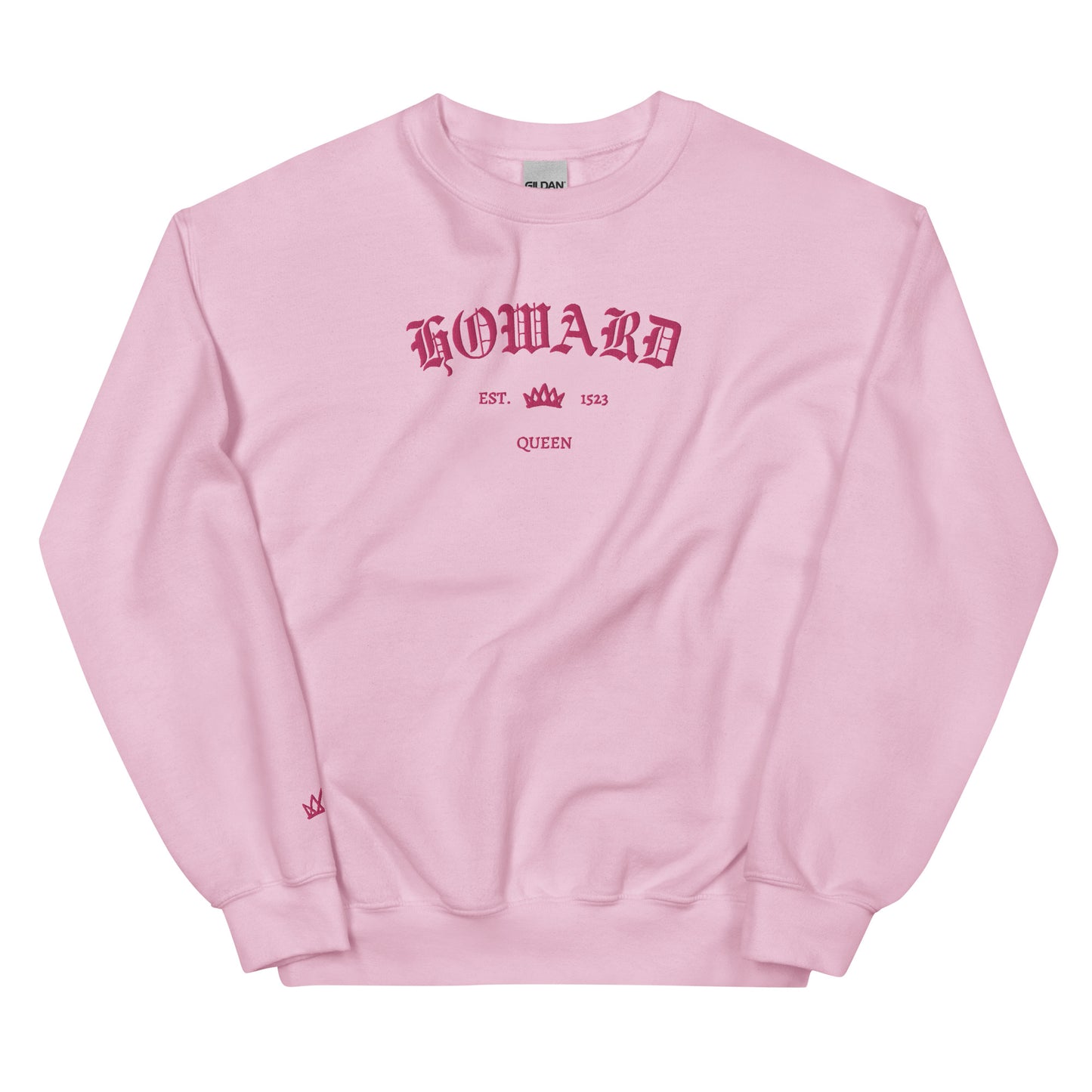 Howard Est Embroidered Unisex Sweatshirt With Sleeve Design