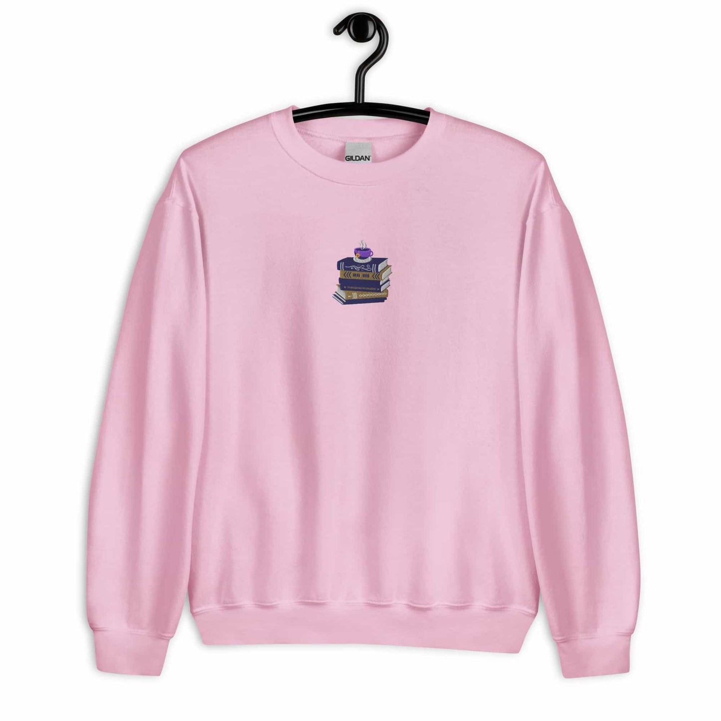 Coffee & Book Embroidered Unisex Sweatshirt