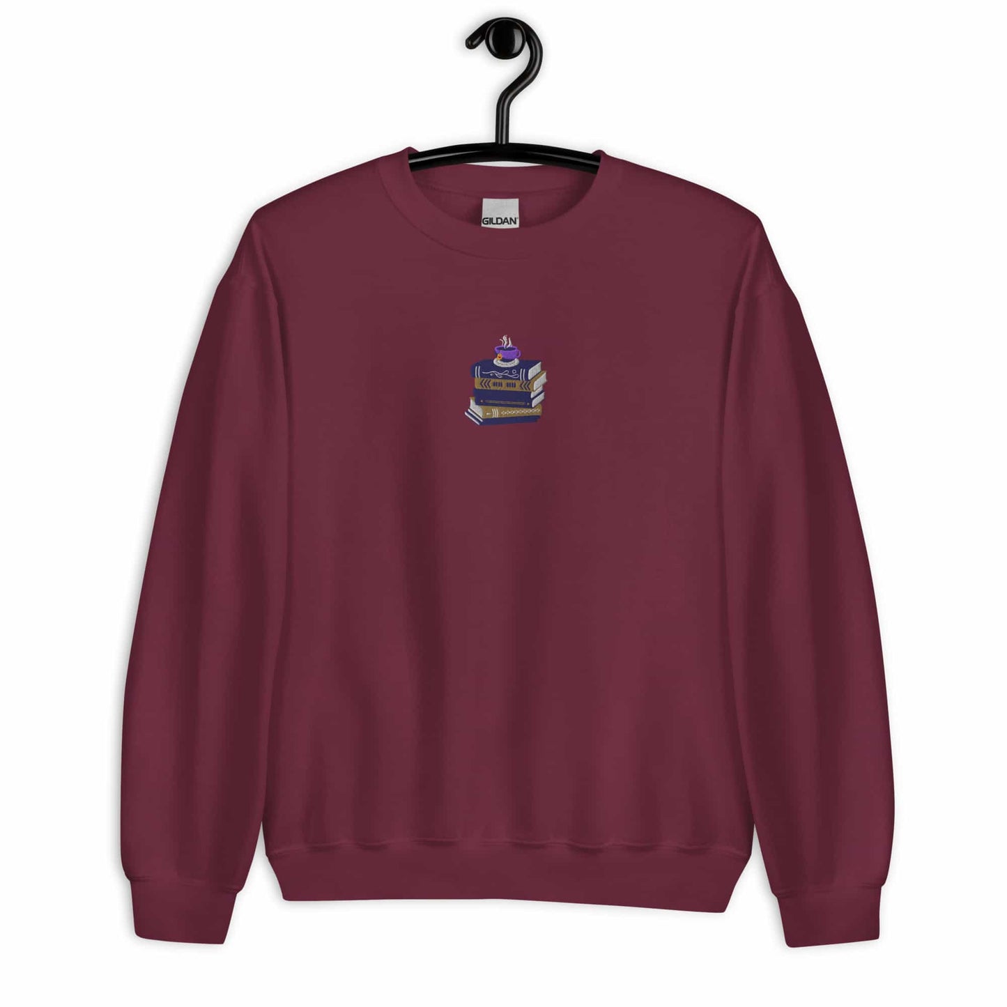 Coffee & Book Embroidered Unisex Sweatshirt