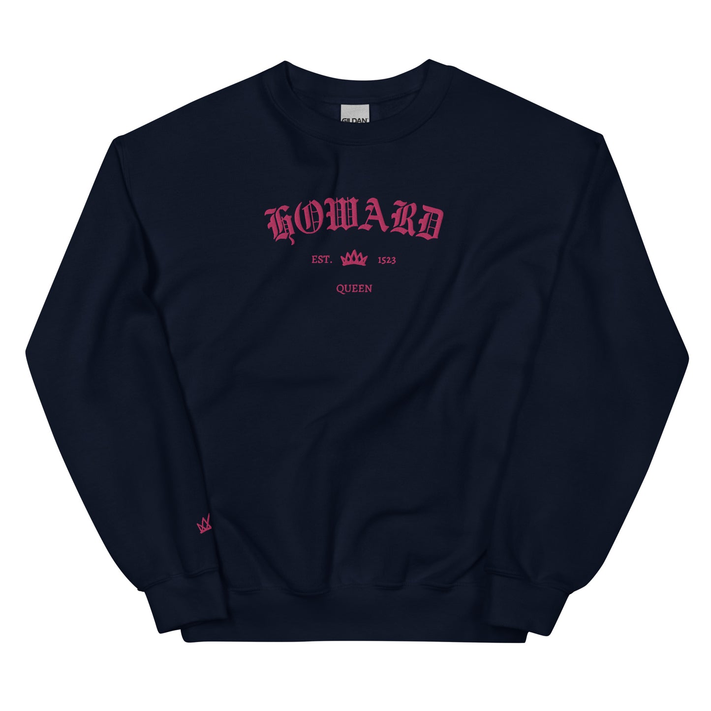 Howard Est Embroidered Unisex Sweatshirt With Sleeve Design