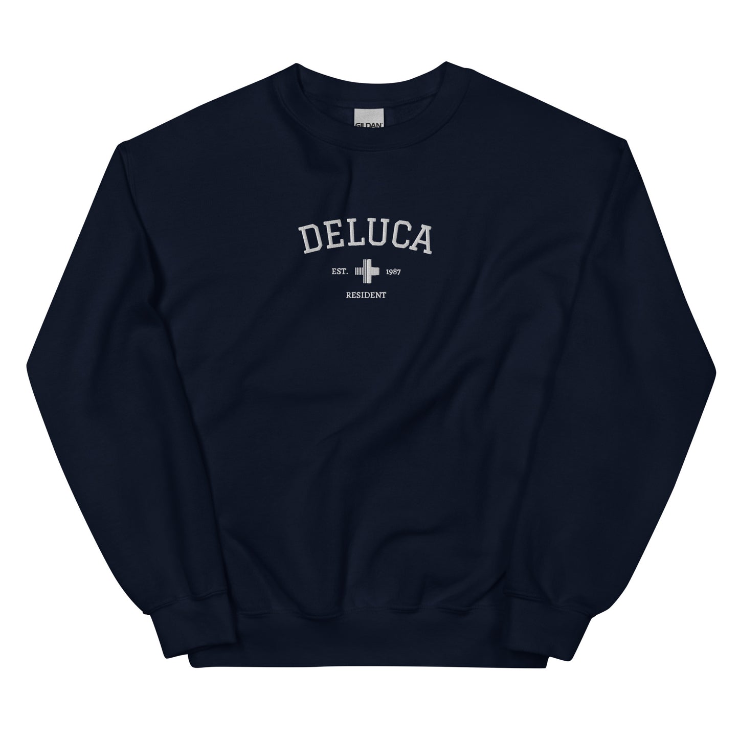 Andrew DeLuca Est Embroidered Unisex Sweatshirt