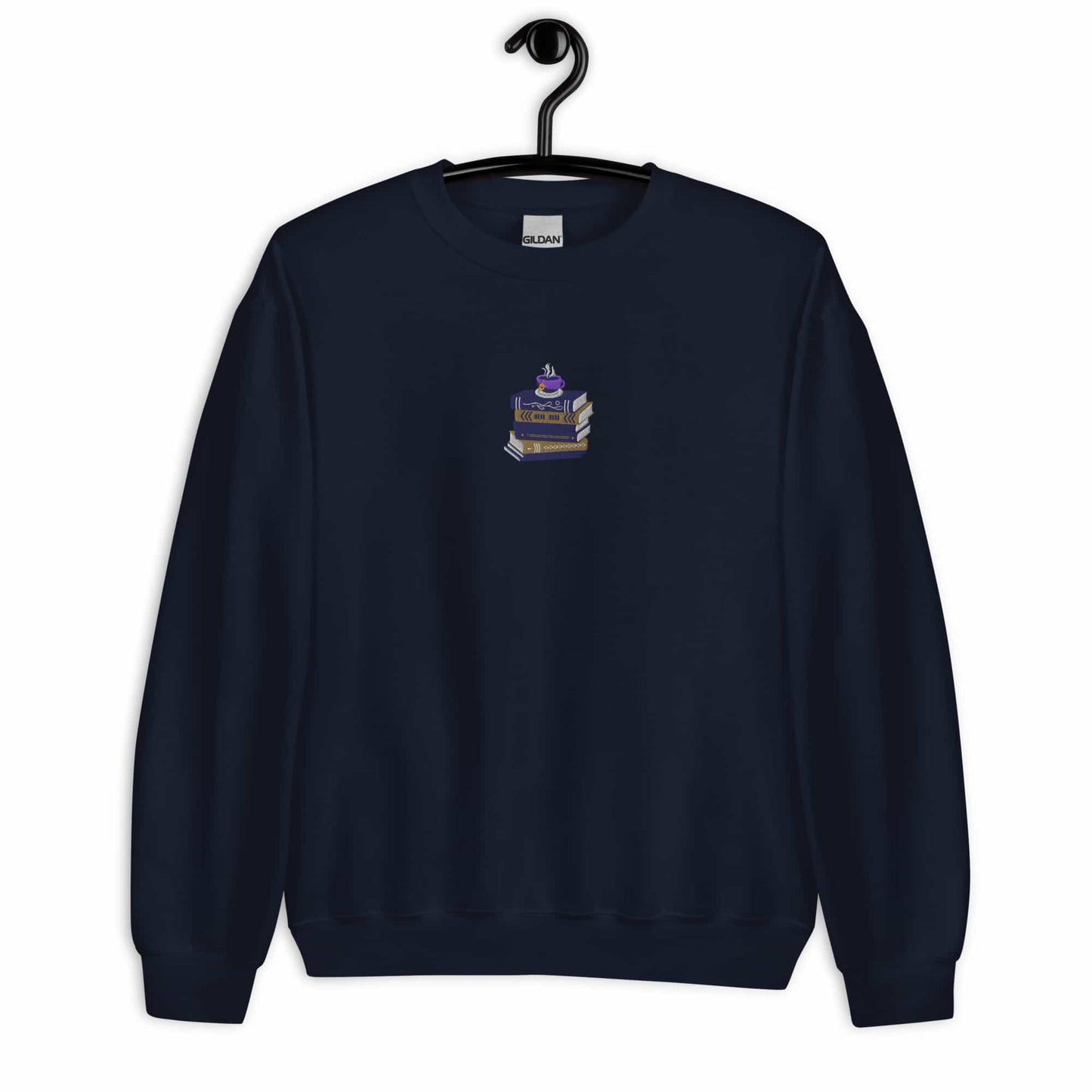 Coffee & Book Embroidered Unisex Sweatshirt