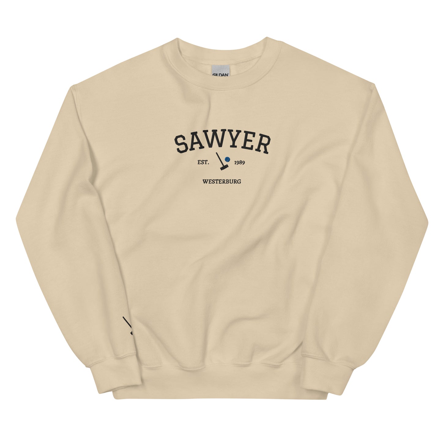 Veronica Sawyer Est Embroidered Unisex Sweatshirt With Sleeve Design