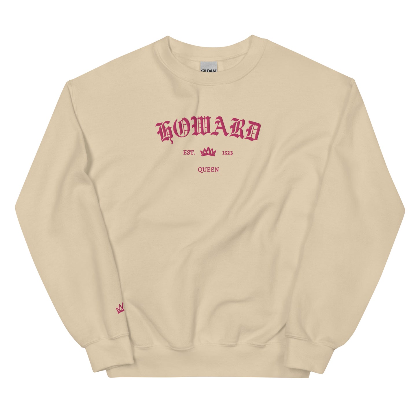 Howard Est Embroidered Unisex Sweatshirt With Sleeve Design