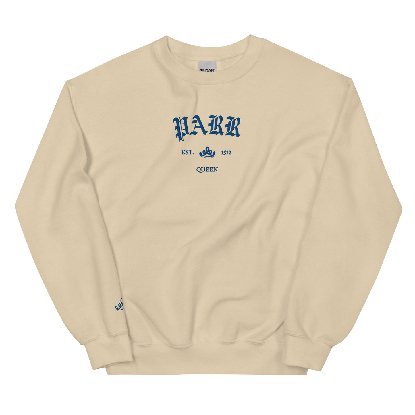 Parr Est Embroidered Unisex Sweatshirt With Sleeve Design