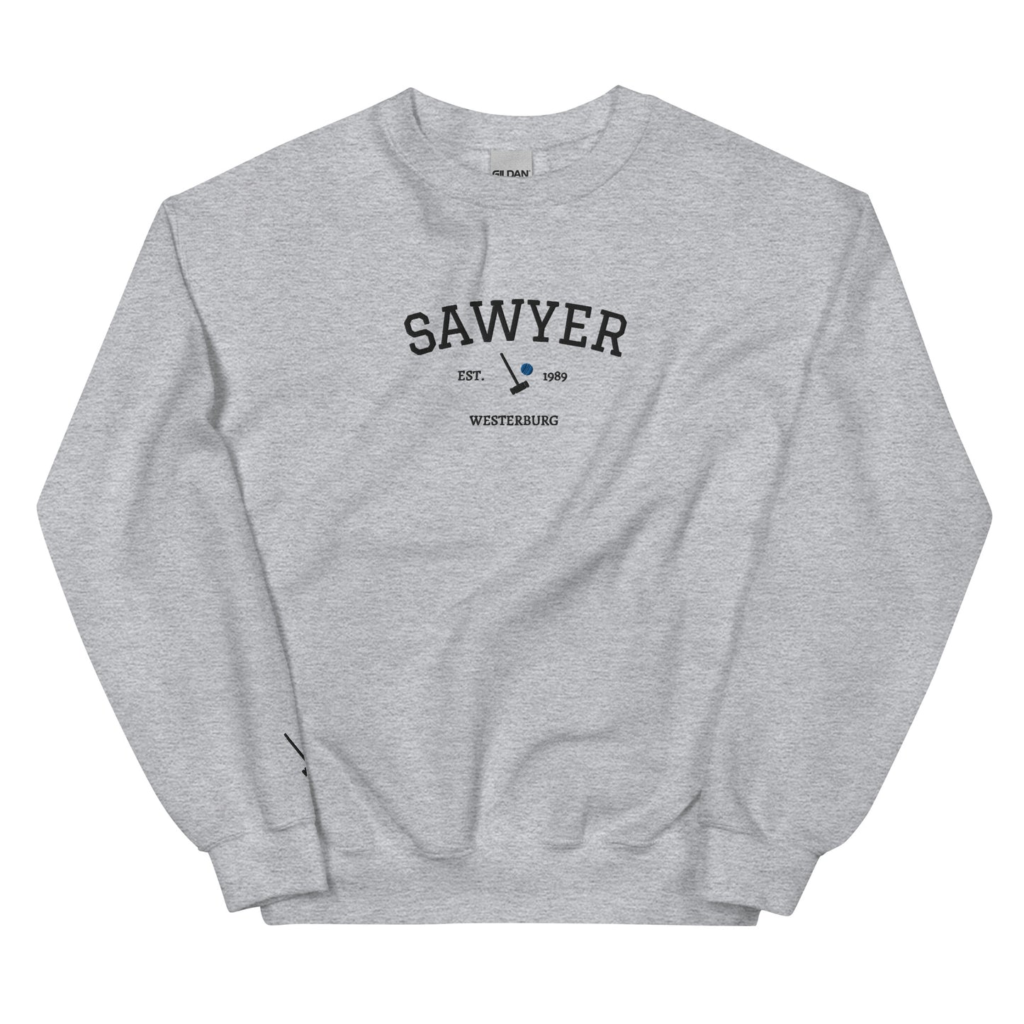 Veronica Sawyer Est Embroidered Unisex Sweatshirt With Sleeve Design