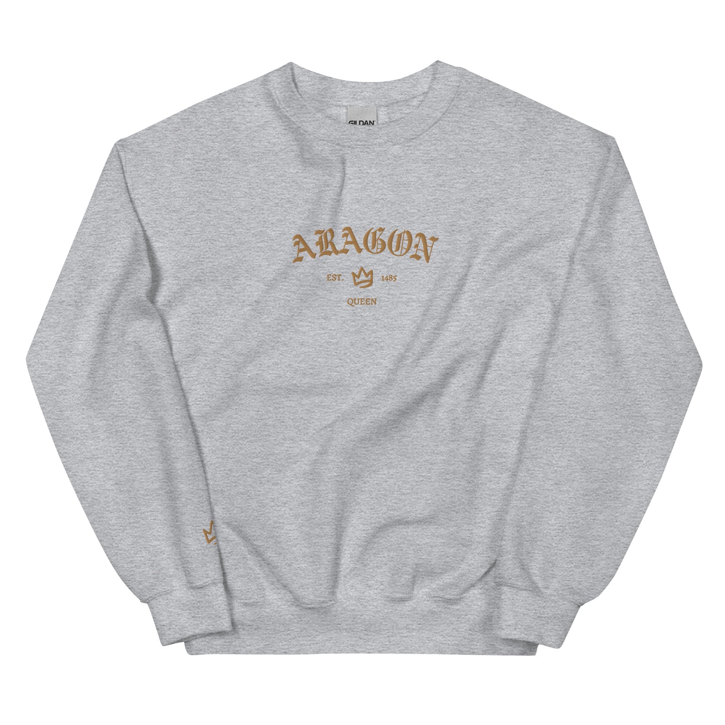 Aragon Est Embroidered Unisex Sweatshirt With Sleeve Design