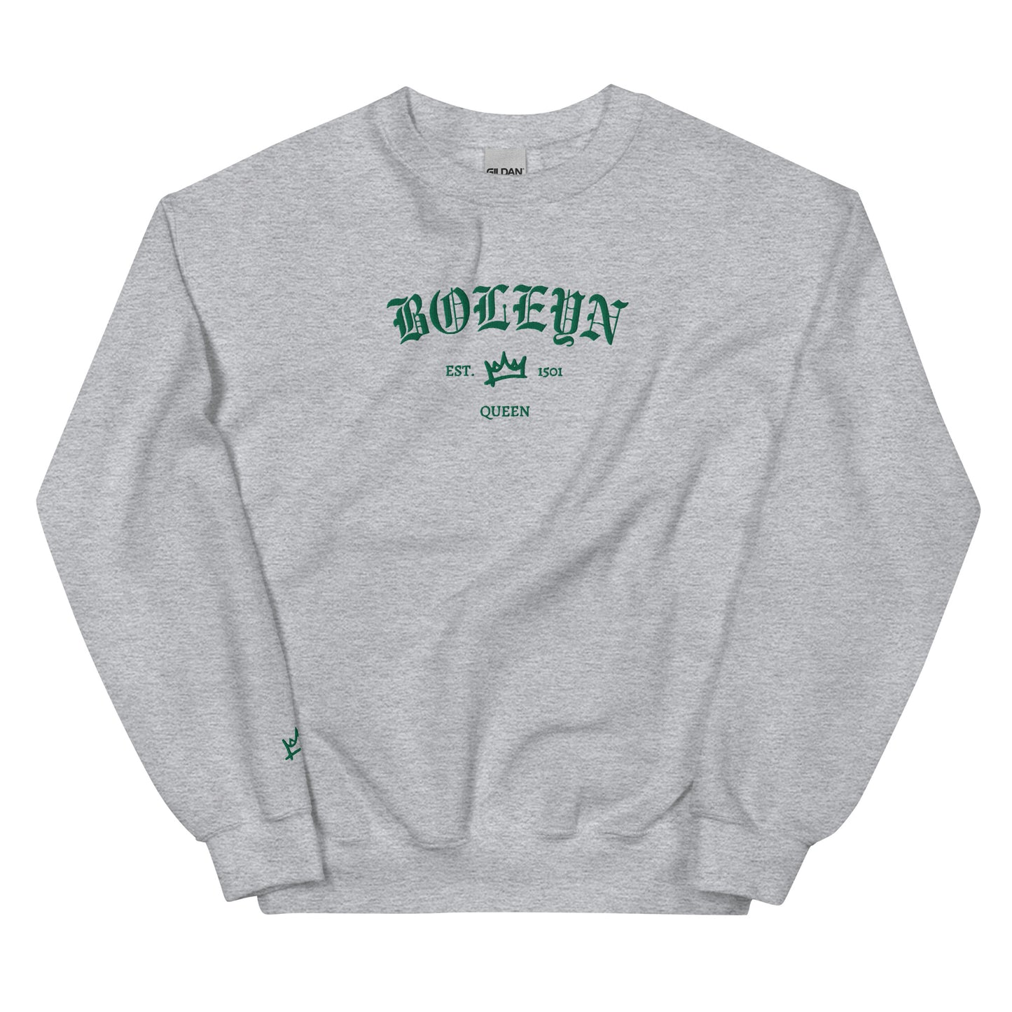 Boleyn Est Embroidered Unisex Sweatshirt With Sleeve Design