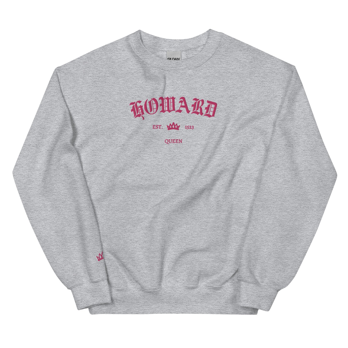 Howard Est Embroidered Unisex Sweatshirt With Sleeve Design