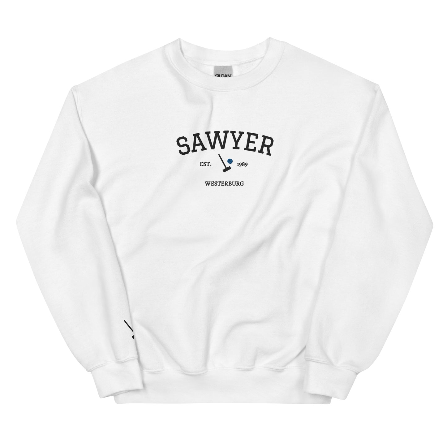 Veronica Sawyer Est Embroidered Unisex Sweatshirt With Sleeve Design