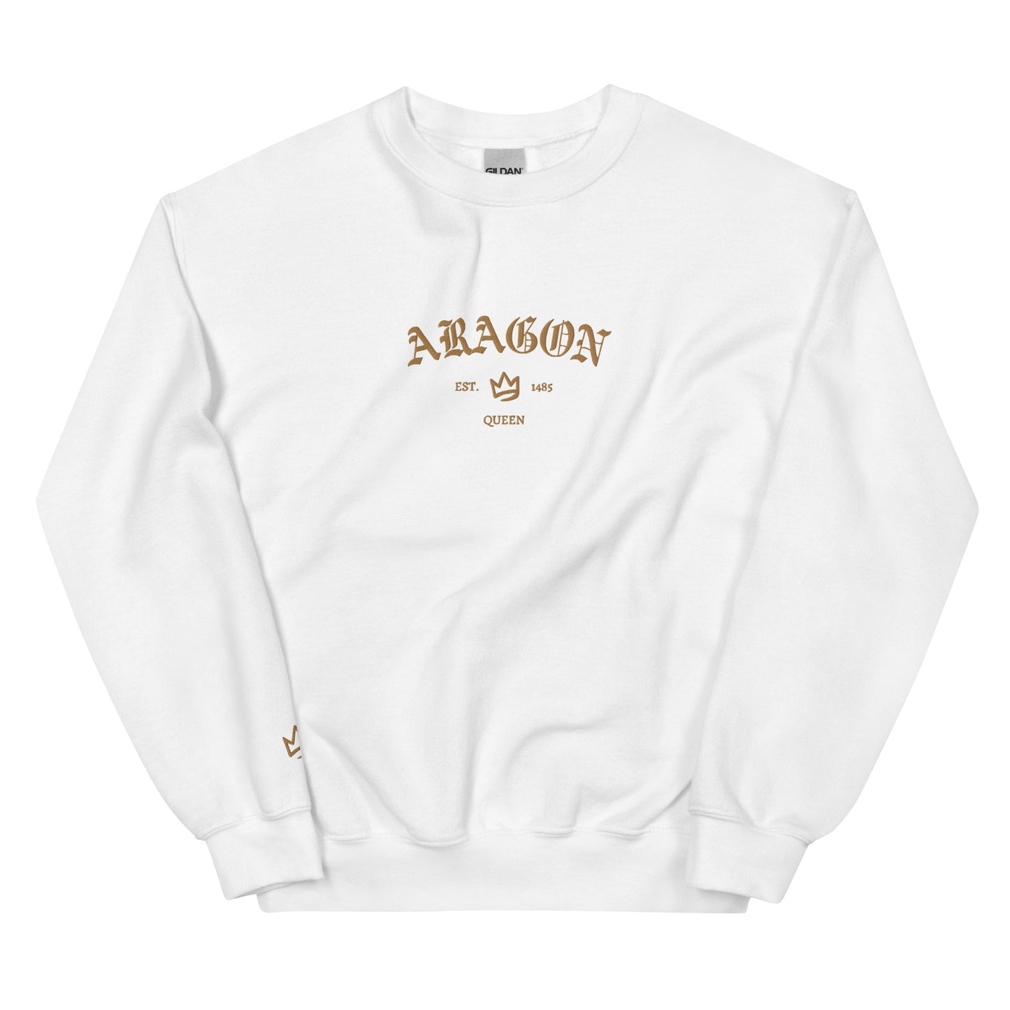 Aragon Est Embroidered Unisex Sweatshirt With Sleeve Design