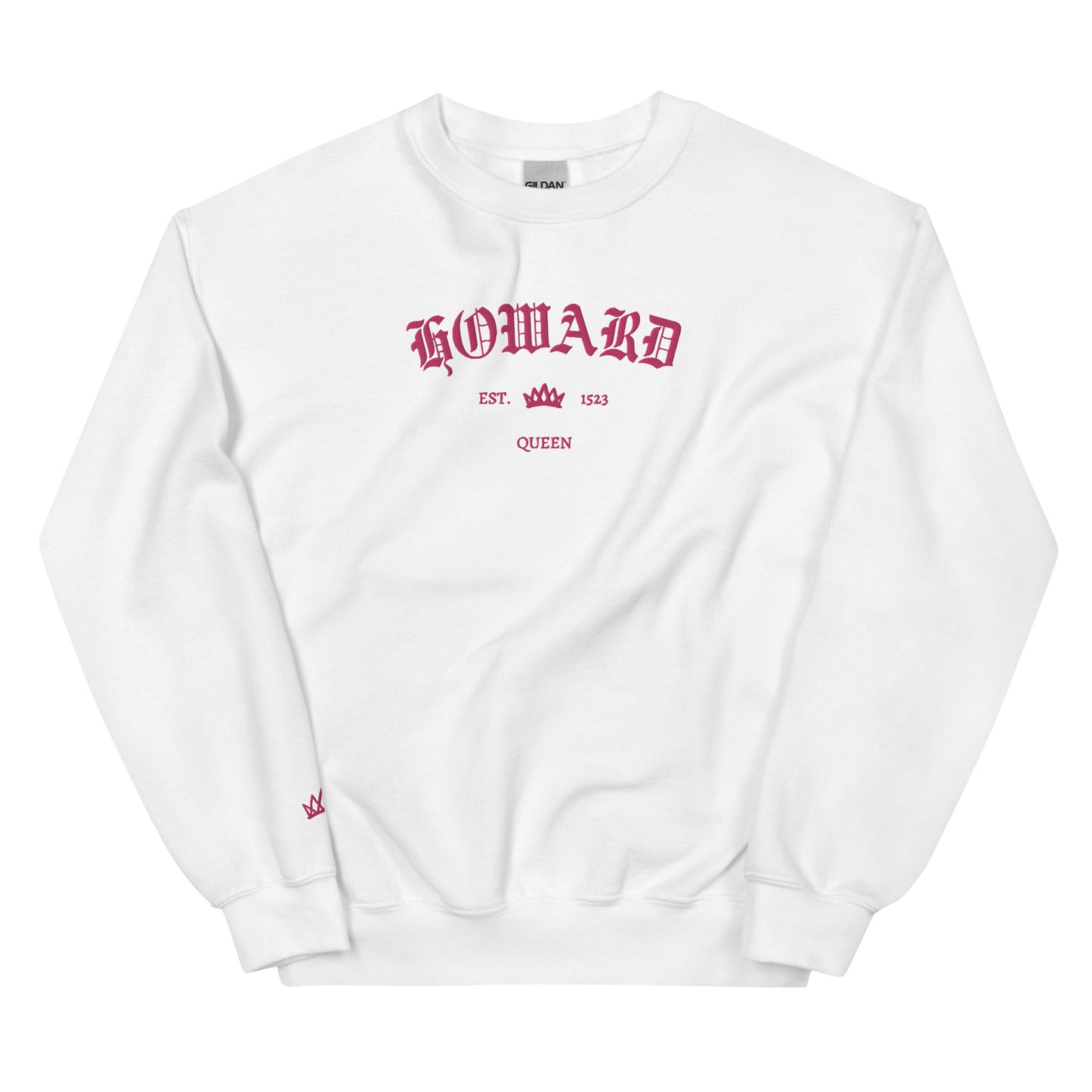 Howard Est Embroidered Unisex Sweatshirt With Sleeve Design