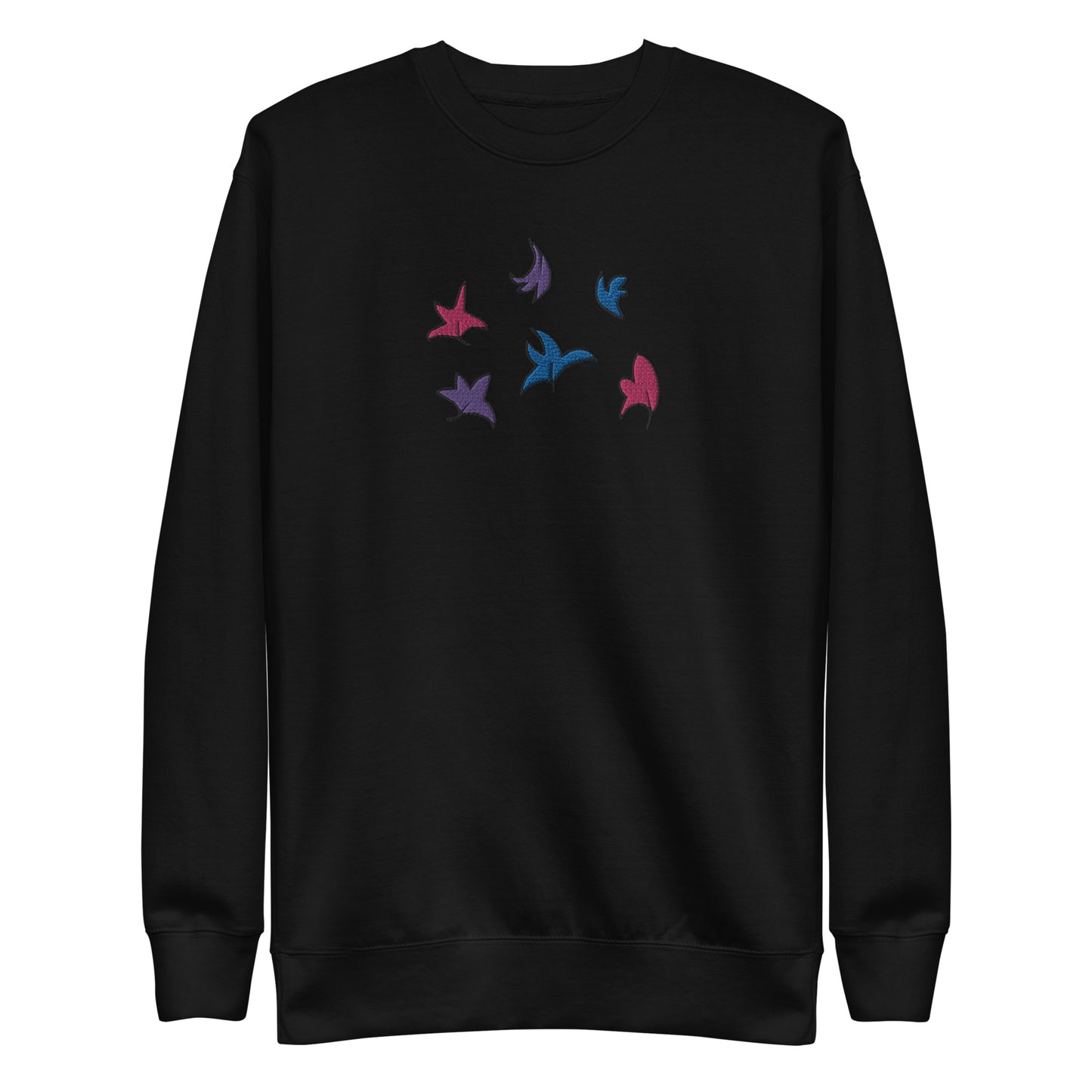 Heartstopper Leaves Bisexual Embroidered Unisex Premium Sweatshirt