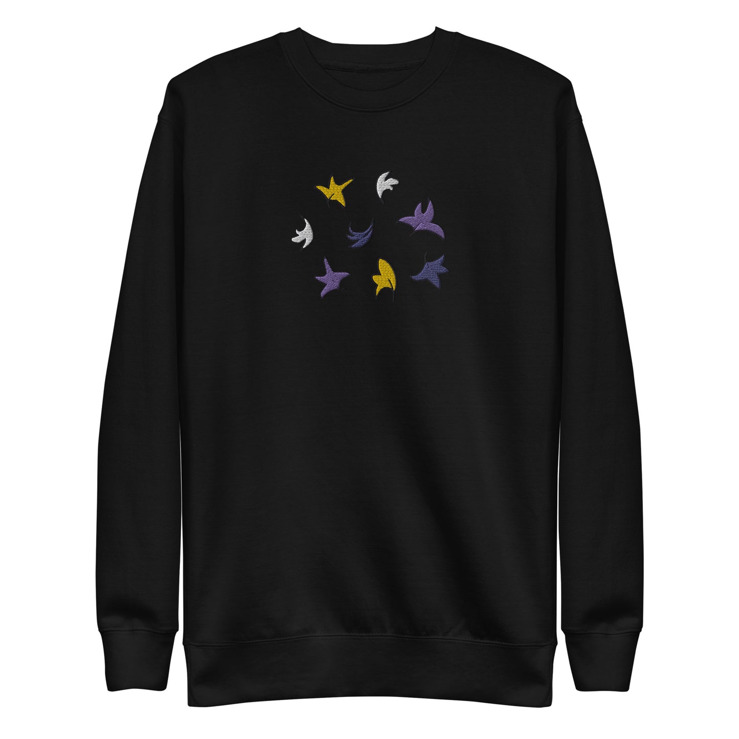 Heartstopper Leaves Non-binary Embroidered  Premium Sweatshirt