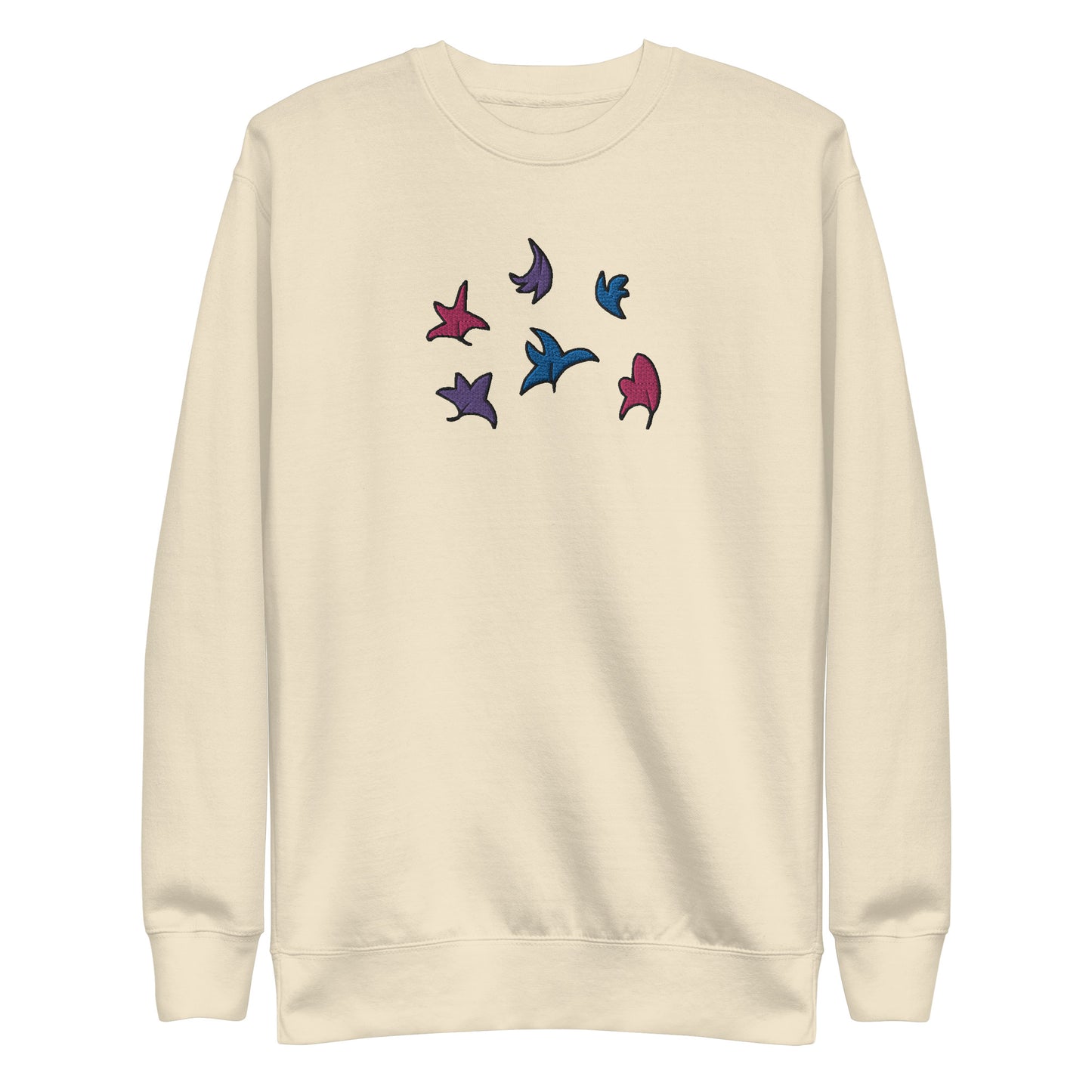 Heartstopper Leaves Bisexual Embroidered Unisex Premium Sweatshirt