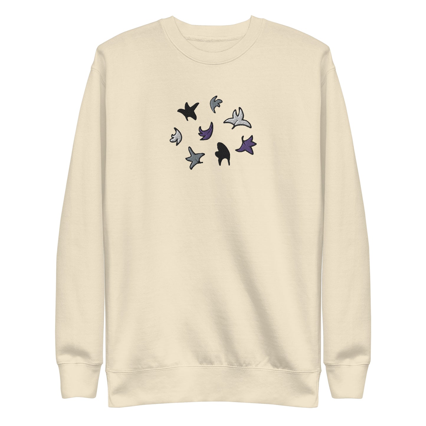 Heartstopper Leaves Asexual Embroidered Unisex Premium Sweatshirt