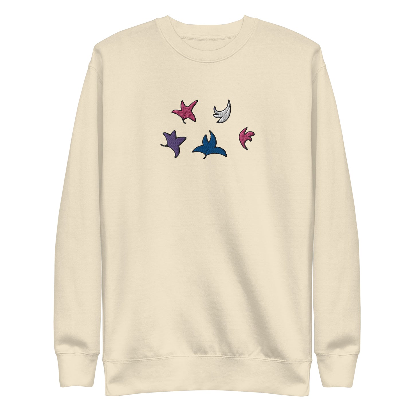 Heartstopper Leaves Genderfluid Embroidered  Unisex Premium Sweatshirt