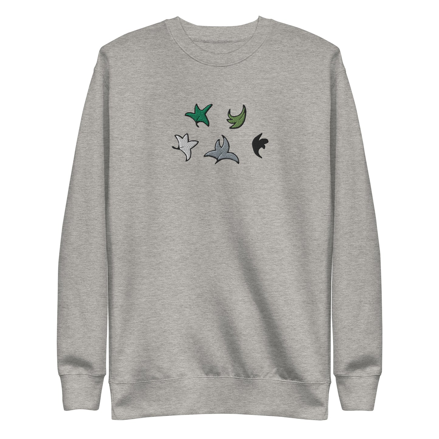 Heartstopper Leaves Aromantic Embroidered Unisex Premium Sweatshirt