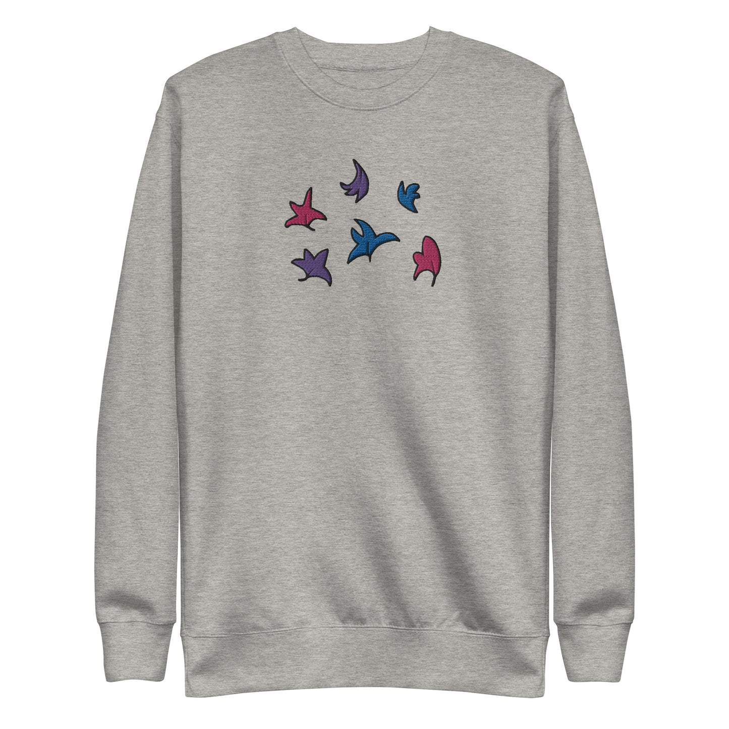 Heartstopper Leaves Bisexual Embroidered Unisex Premium Sweatshirt