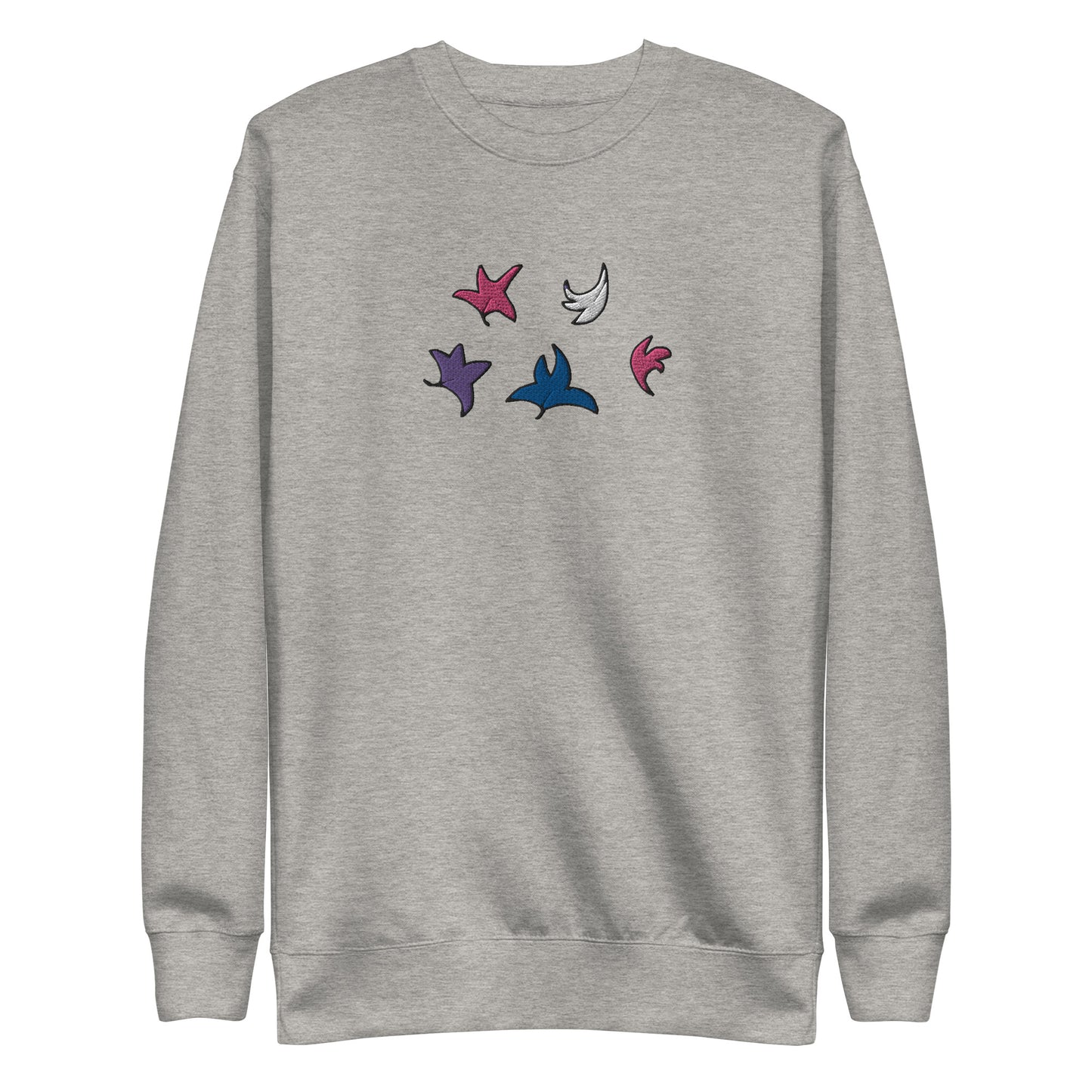 Heartstopper Leaves Genderfluid Embroidered  Unisex Premium Sweatshirt