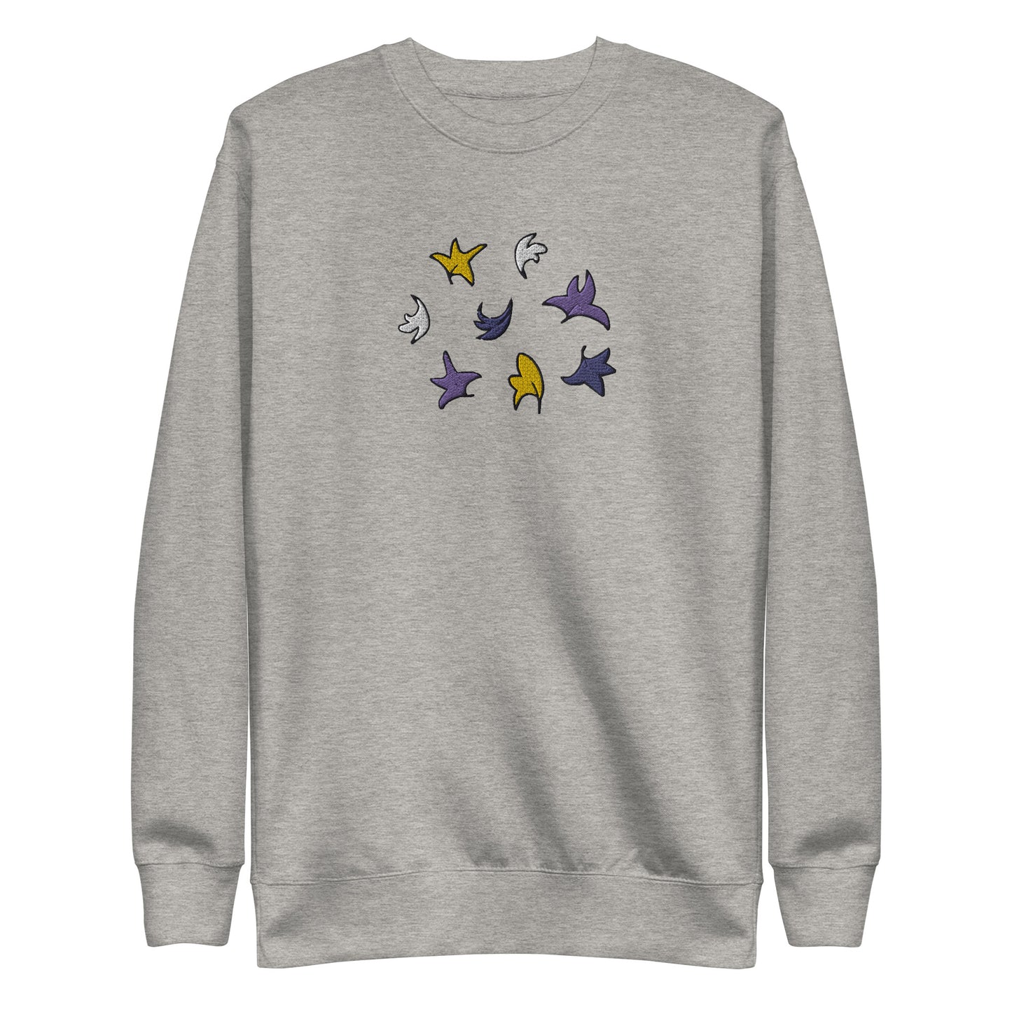 Heartstopper Leaves Non-binary Embroidered  Premium Sweatshirt