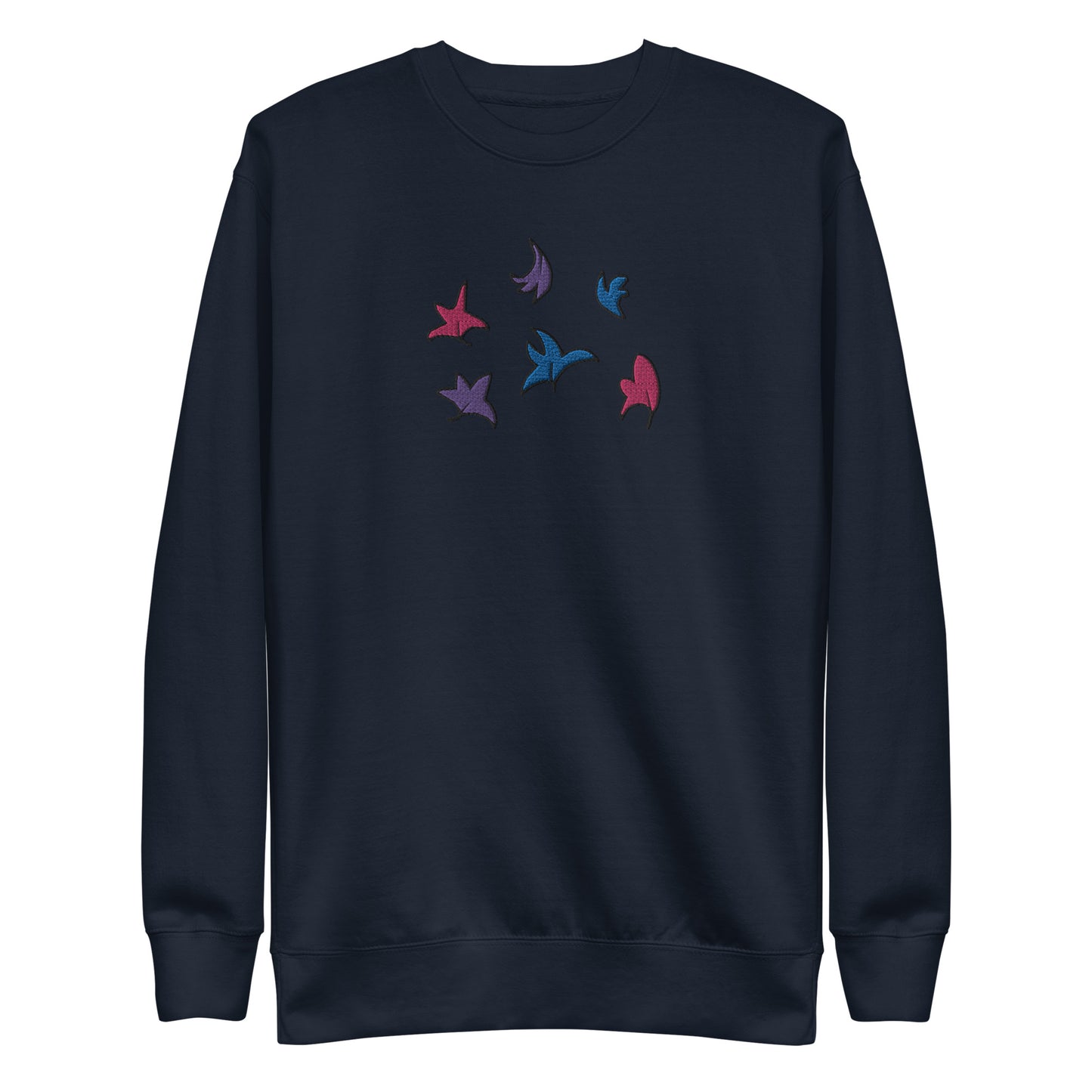 Heartstopper Leaves Bisexual Embroidered Unisex Premium Sweatshirt