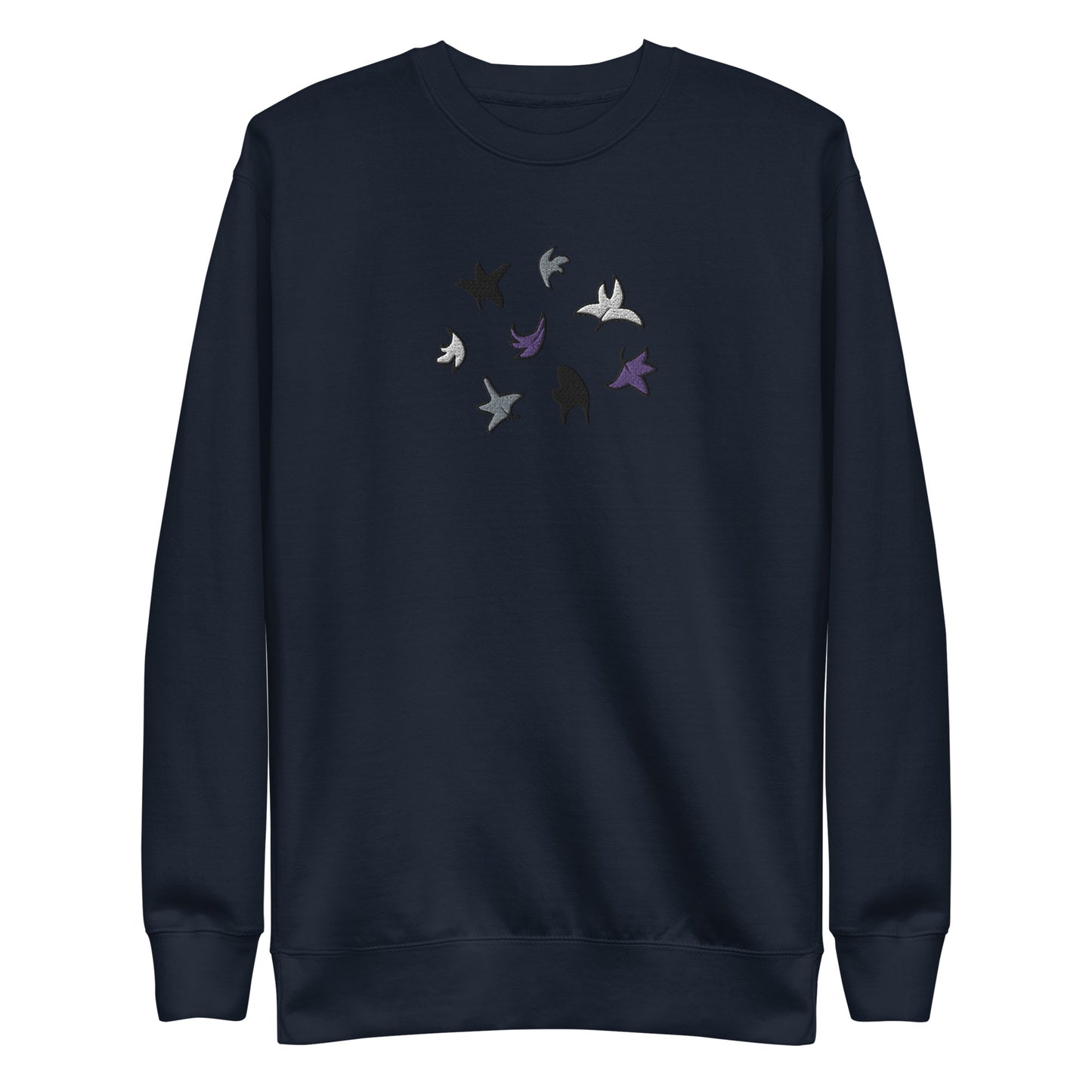 Heartstopper Leaves Asexual Embroidered Unisex Premium Sweatshirt