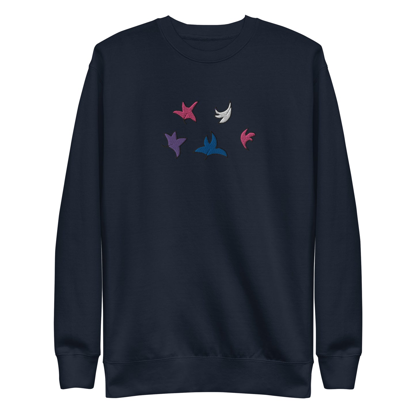 Heartstopper Leaves Genderfluid Embroidered  Unisex Premium Sweatshirt