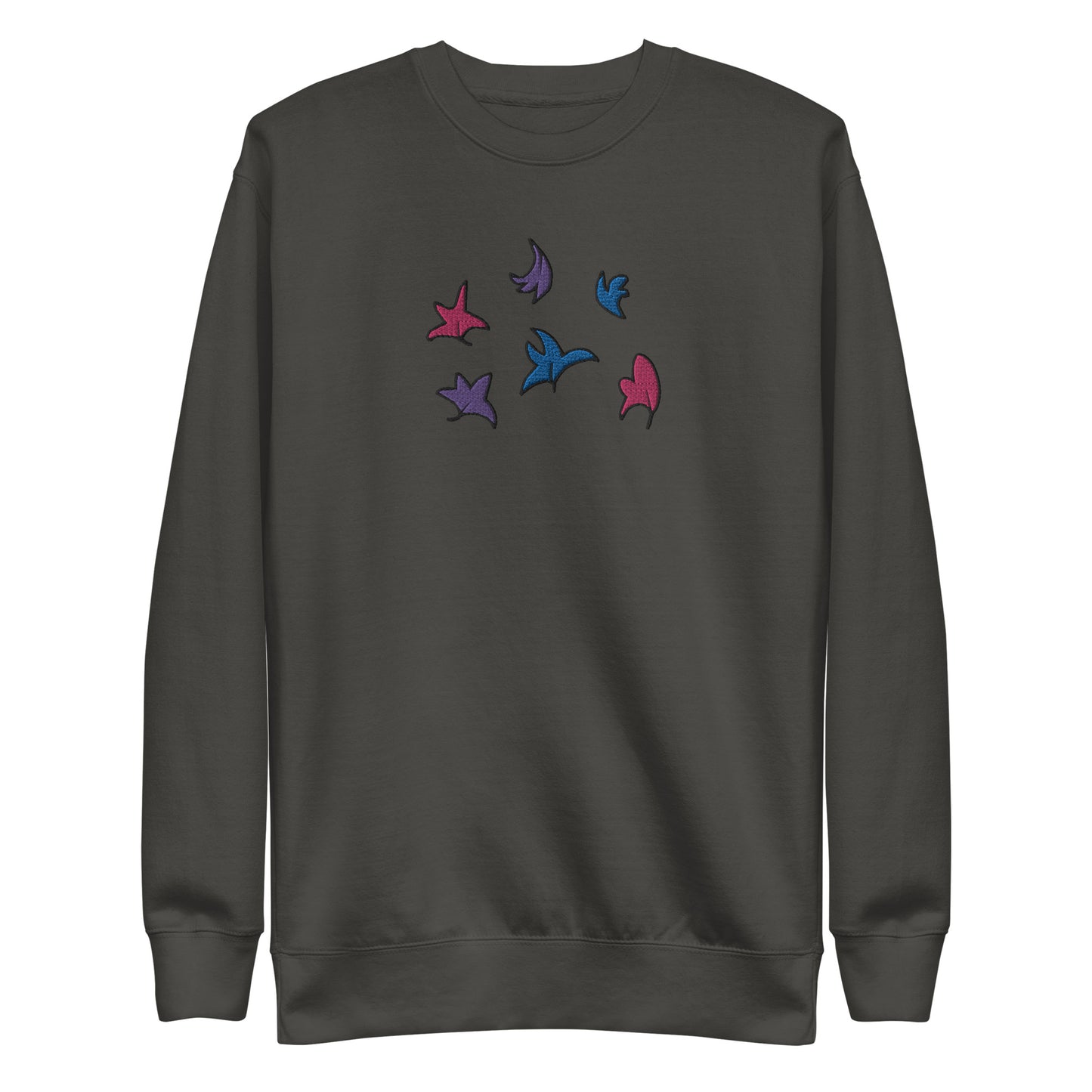 Heartstopper Leaves Bisexual Embroidered Unisex Premium Sweatshirt