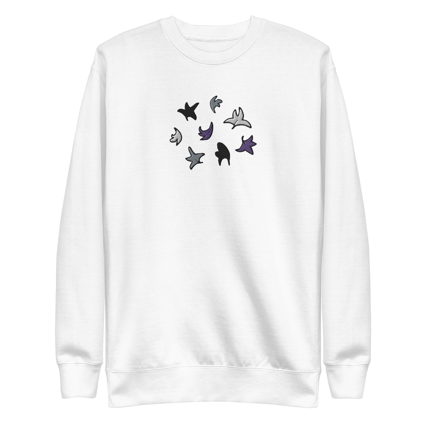 Heartstopper Leaves Asexual Embroidered Unisex Premium Sweatshirt