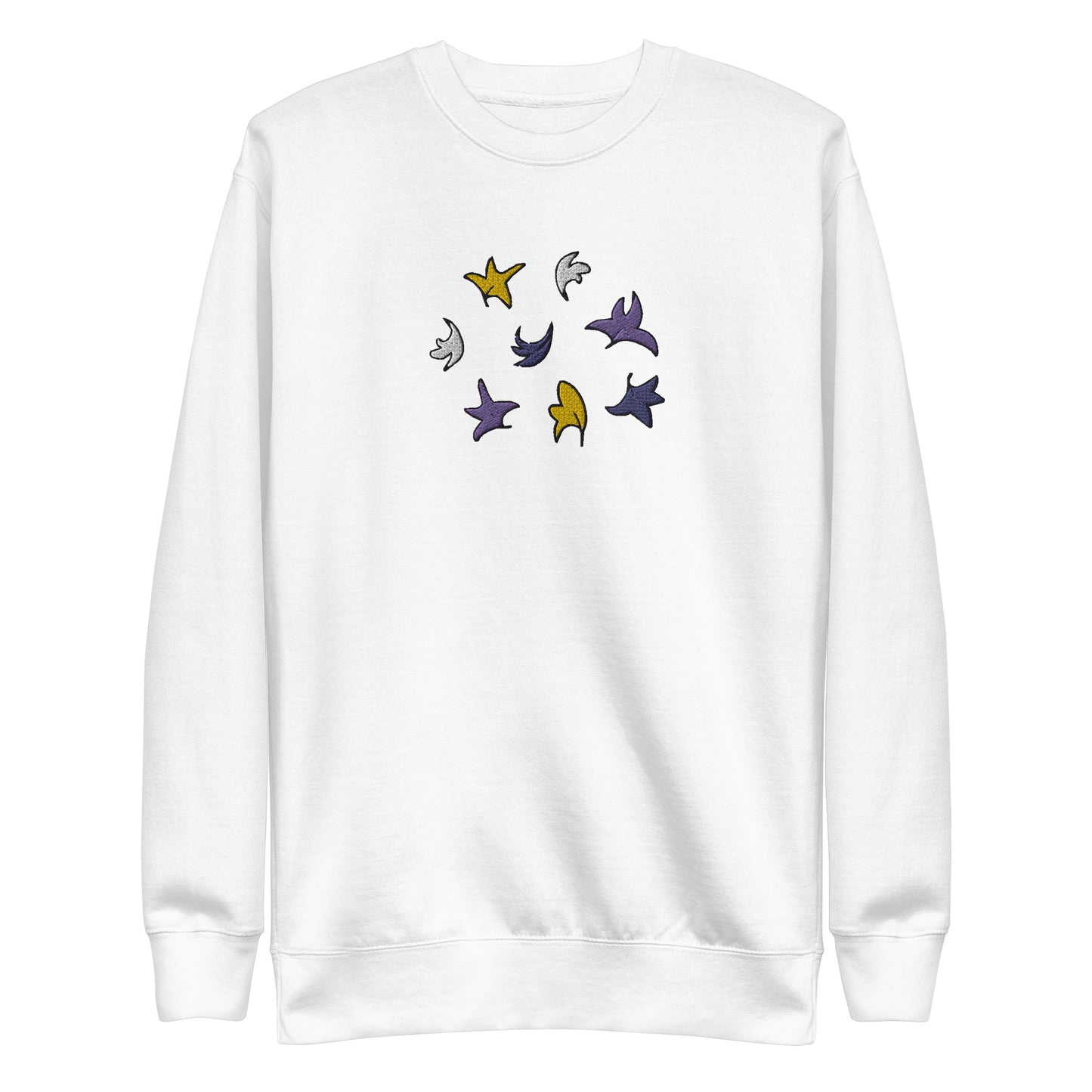 Heartstopper Leaves Non-binary Embroidered  Premium Sweatshirt